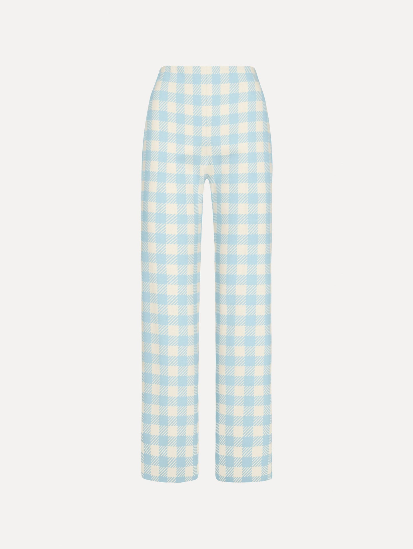 Gingham Wool-Blend Pant Ice/white / Oscar de la Renta