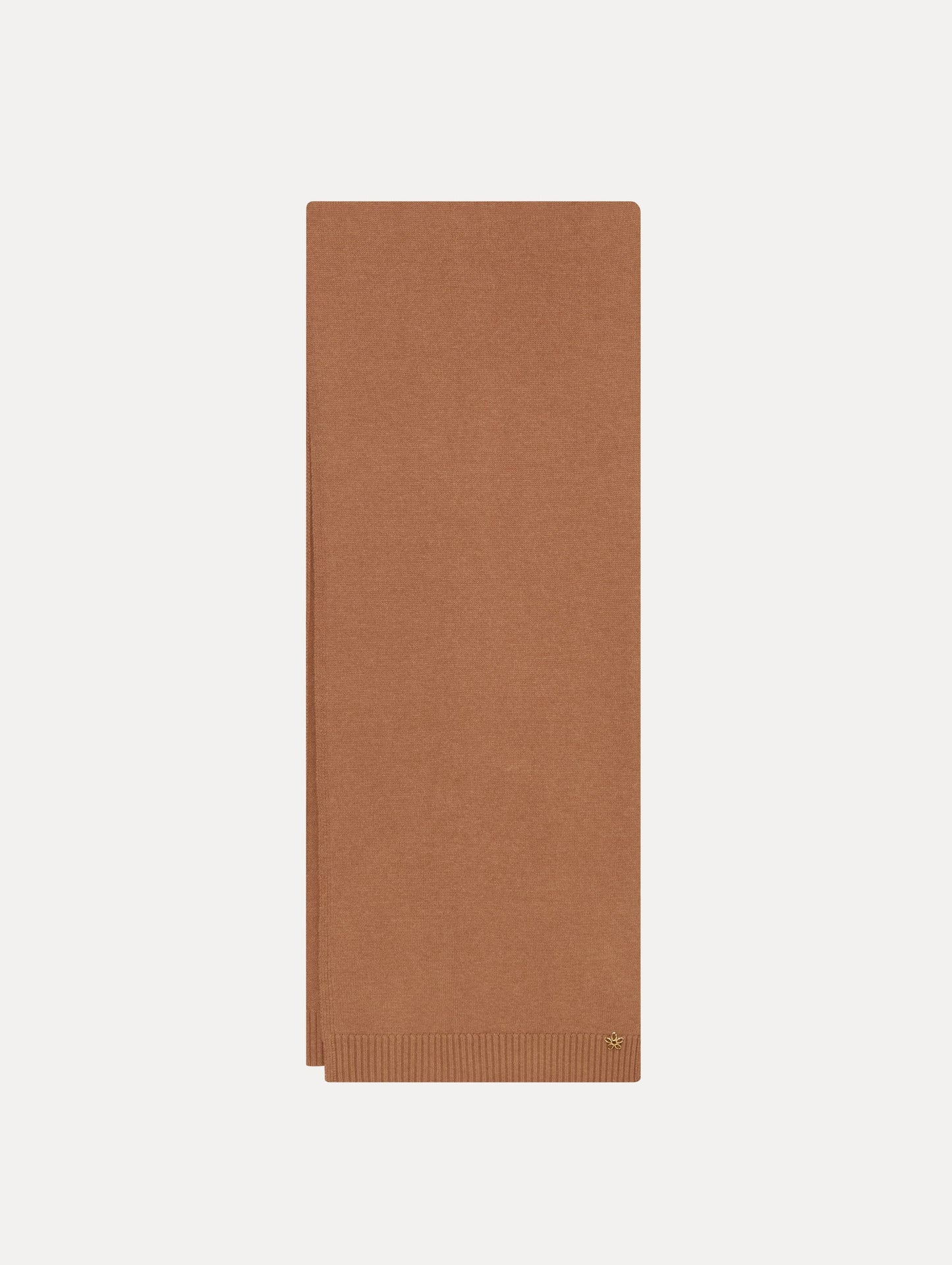 O Flower Cashmere Scarf Camel / Oscar de la Renta