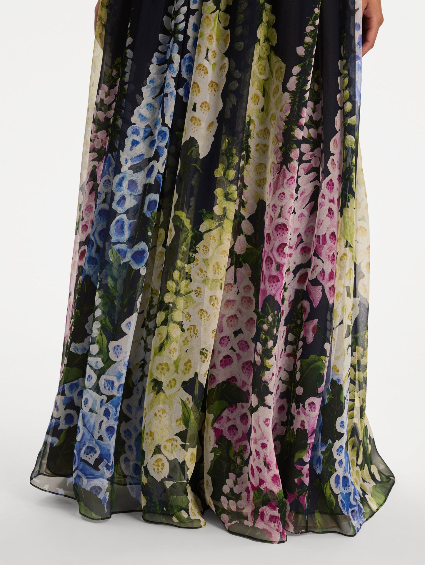 Degradé Foxglove Chiffon Gown Night sky multi / Oscar de la Renta