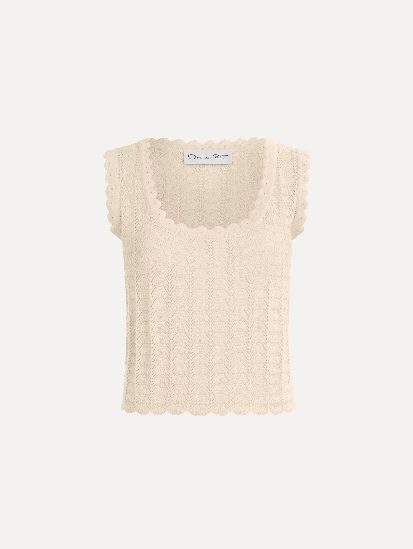 Pointelle Weave Tank Ivory / Oscar de la Renta