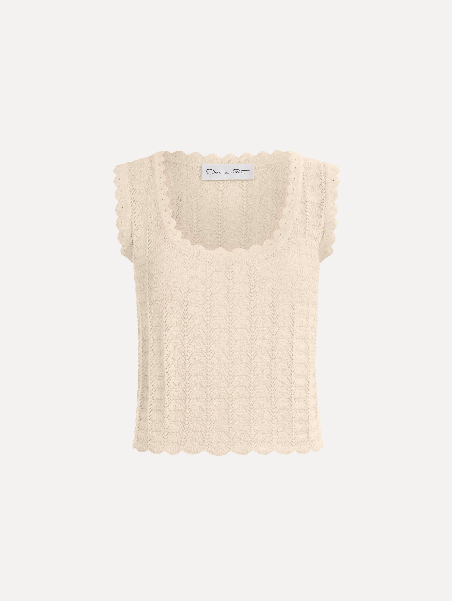 Pointelle Weave Tank Ivory / Oscar de la Renta