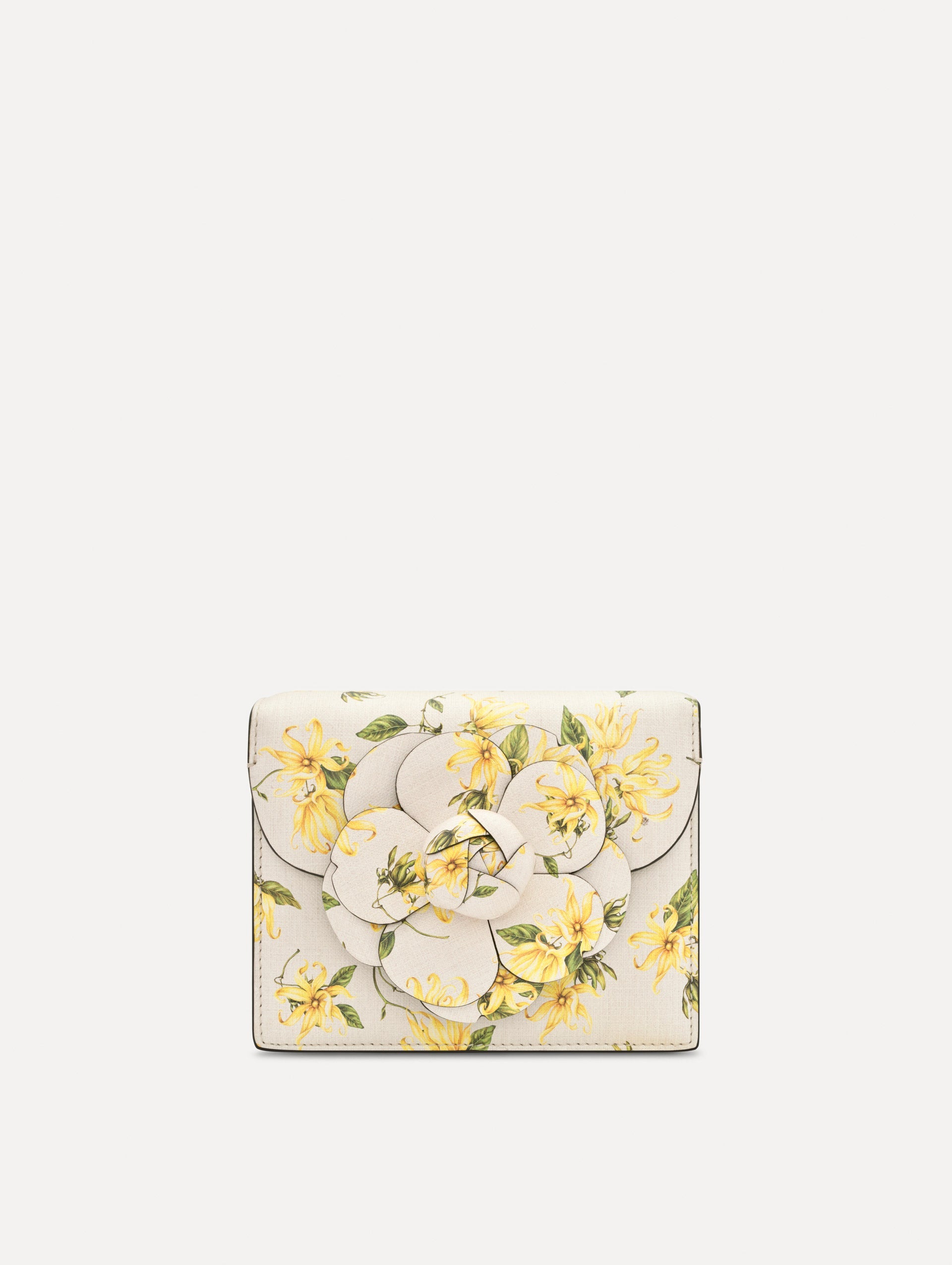 Ylang Ylang Printed Mini TRO Bag Yellow / Oscar de la Renta