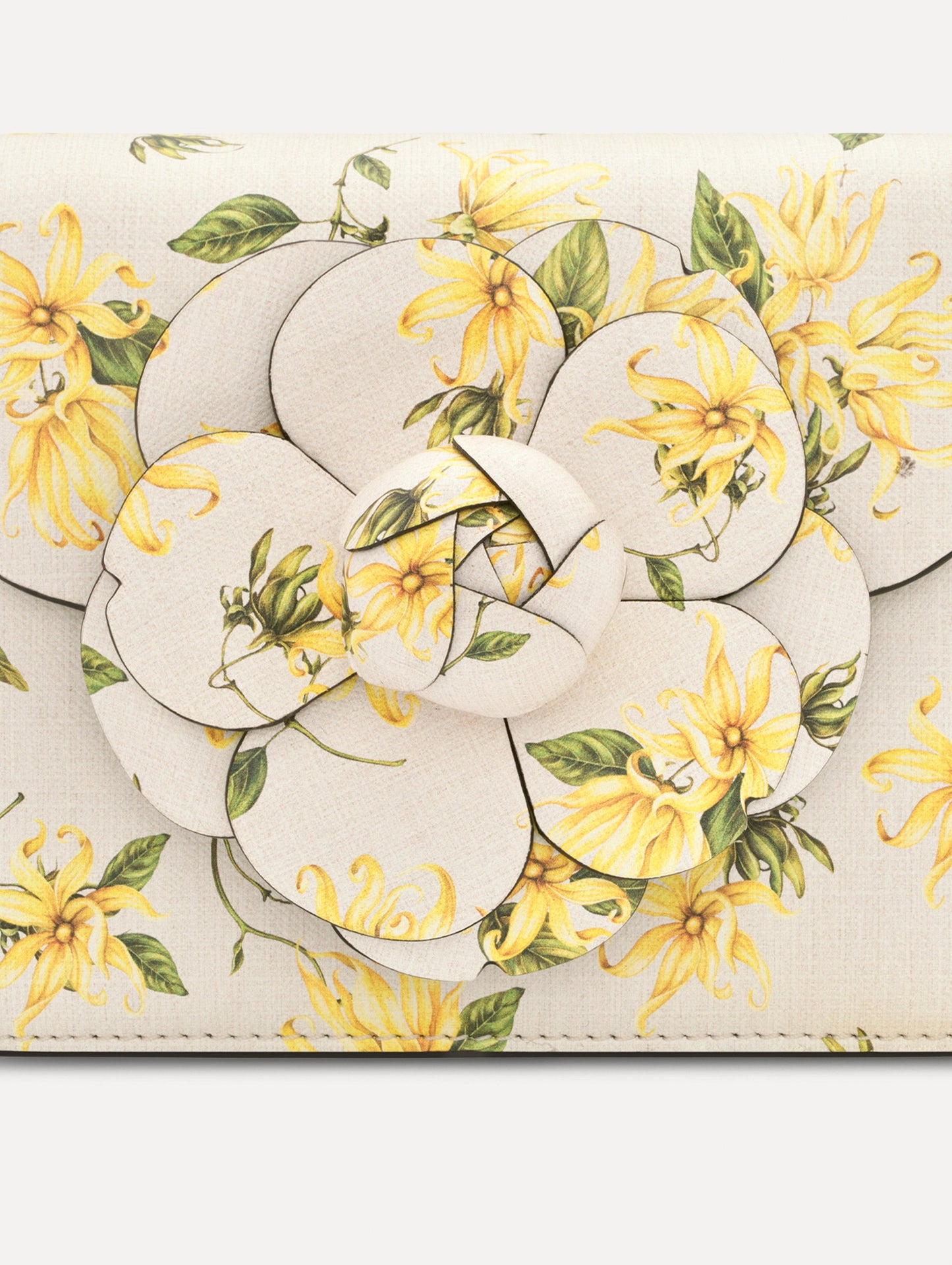 Ylang Ylang Printed Mini TRO Bag Yellow / Oscar de la Renta