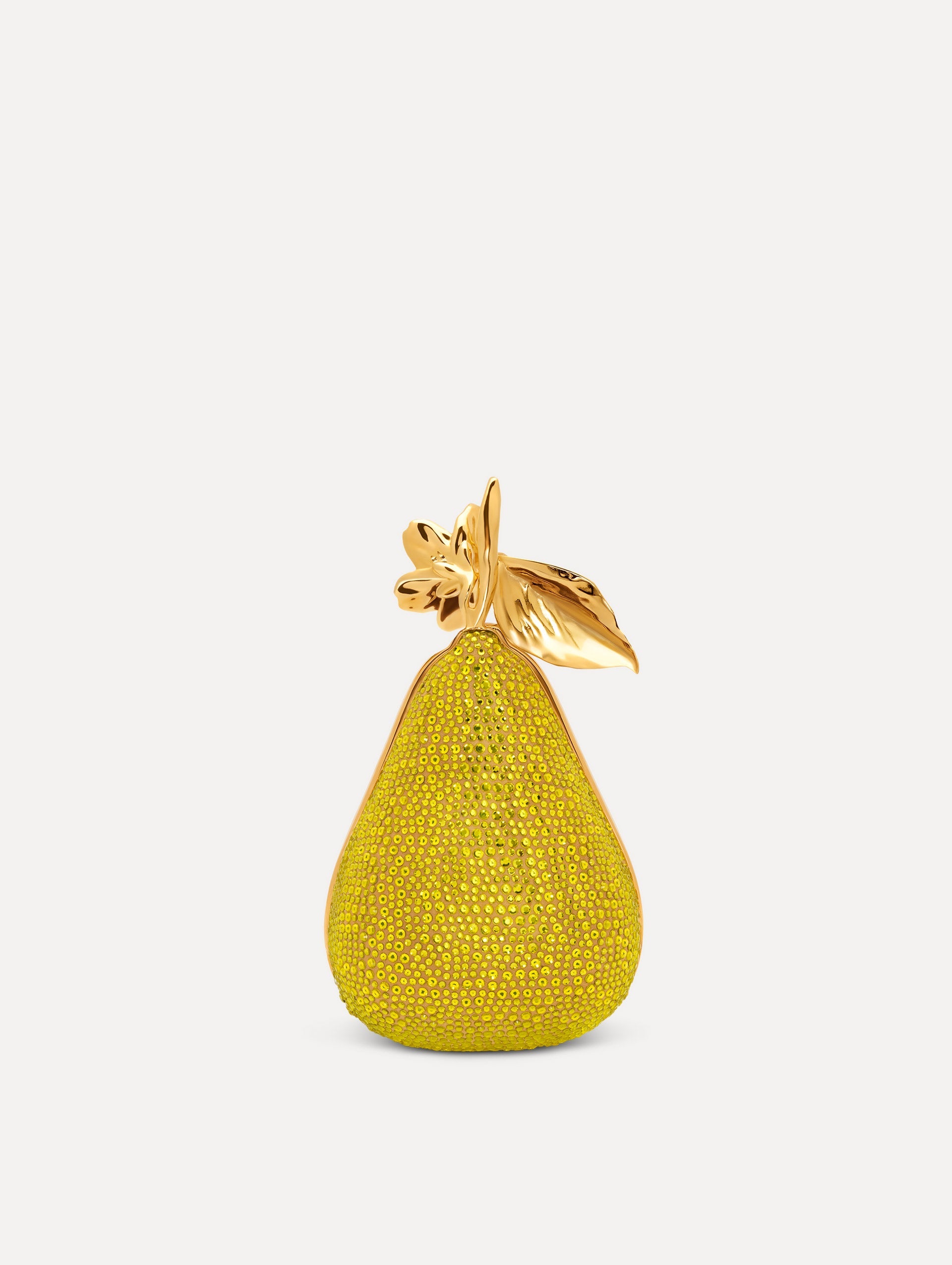 Crystal Pavé Pear Minaudière Pear / Oscar de la Renta