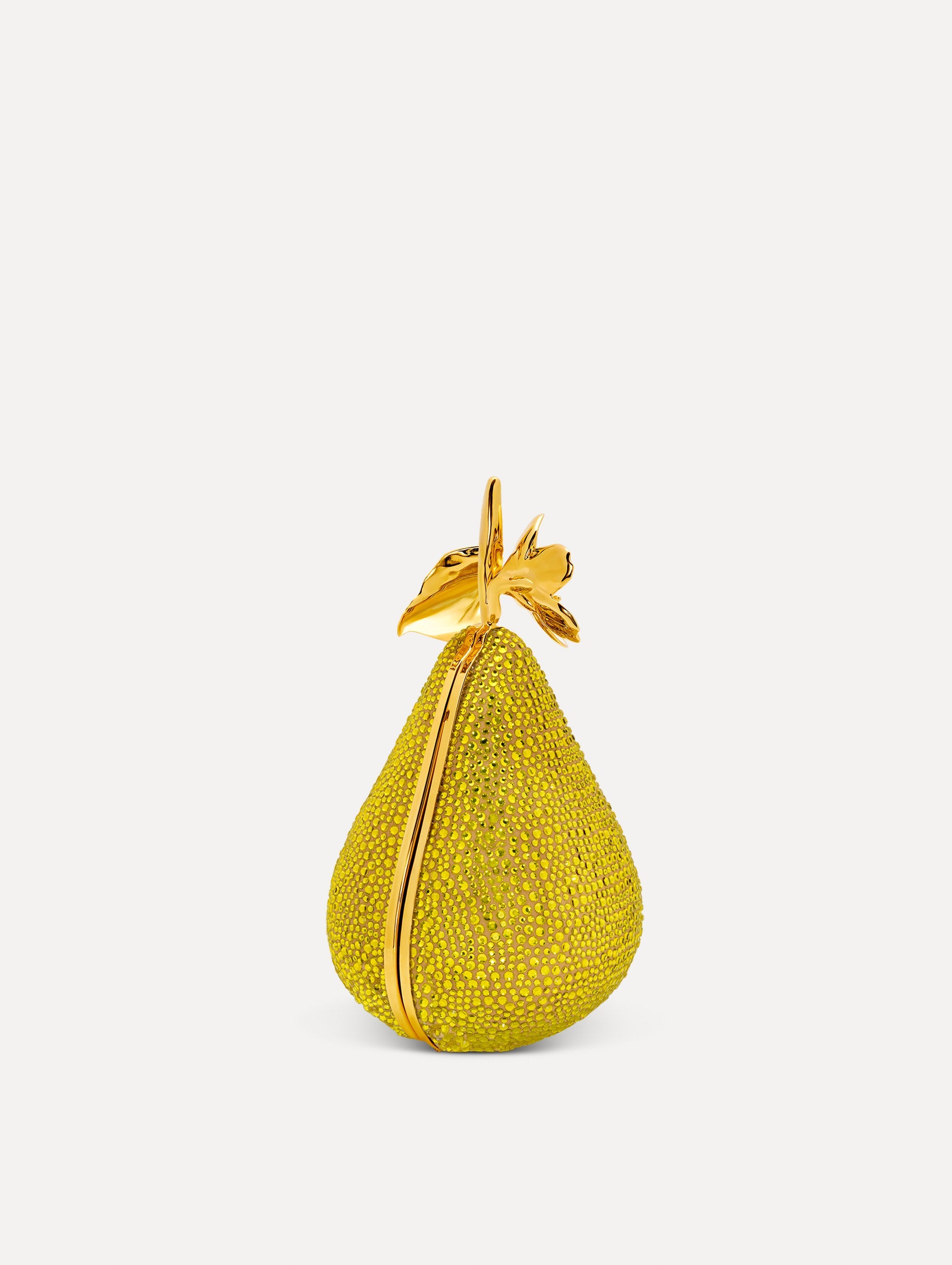 Crystal Pavé Pear Minaudière Pear / Oscar de la Renta