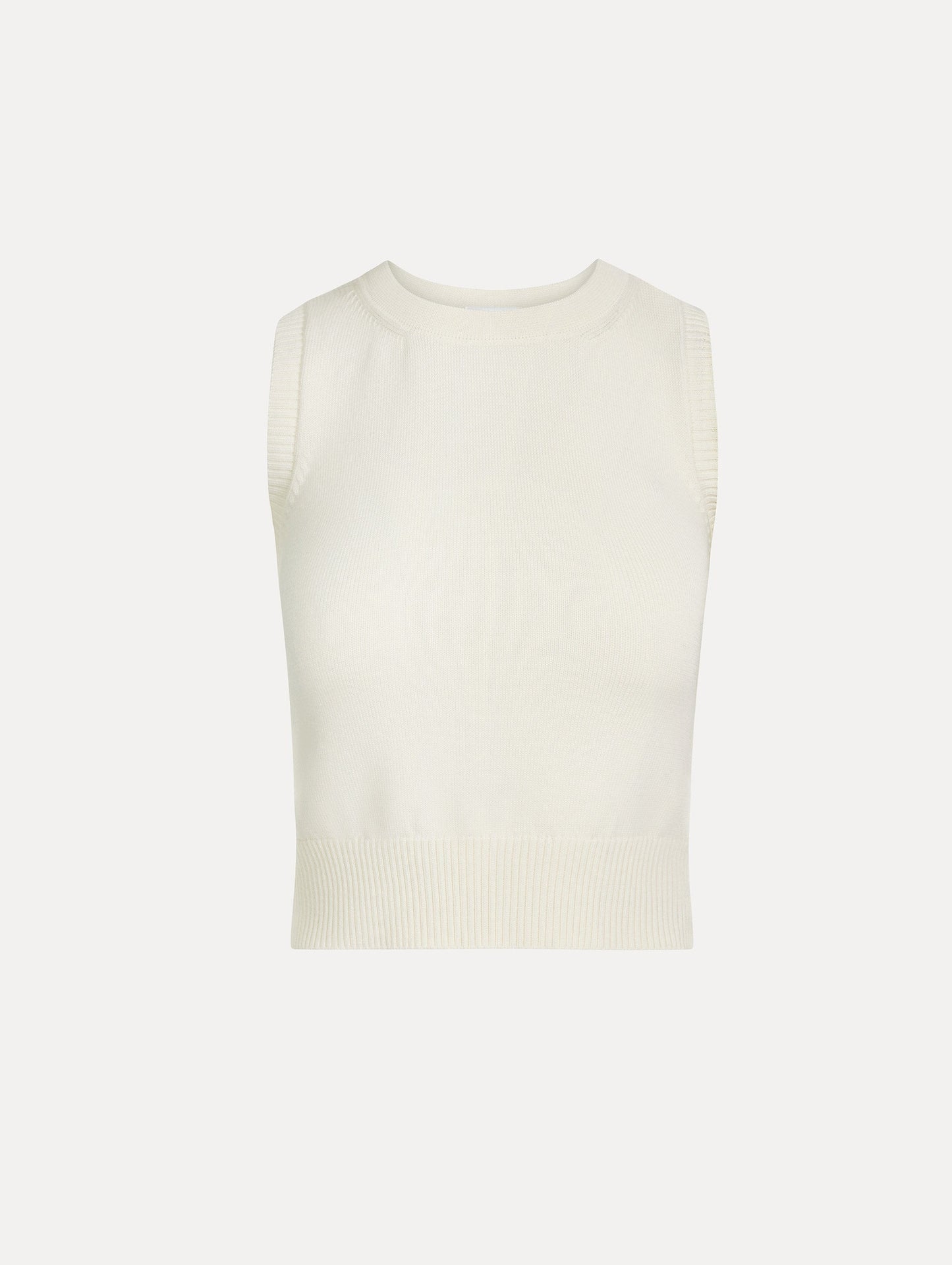 Porcelain Flower Guipure Insert Tank Ivory multi / Oscar de la Renta