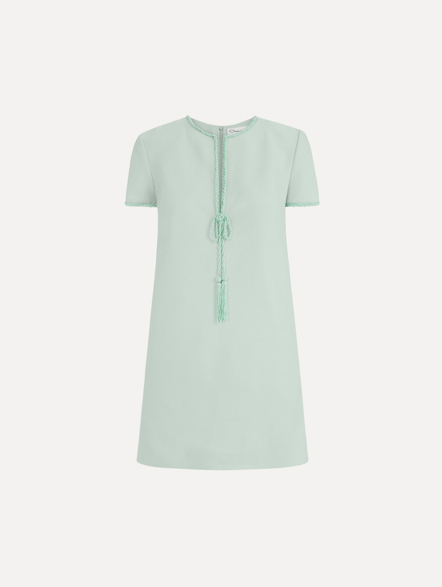 Beaded Bow-Detail Shift Dress Saltwater / Oscar de la Renta