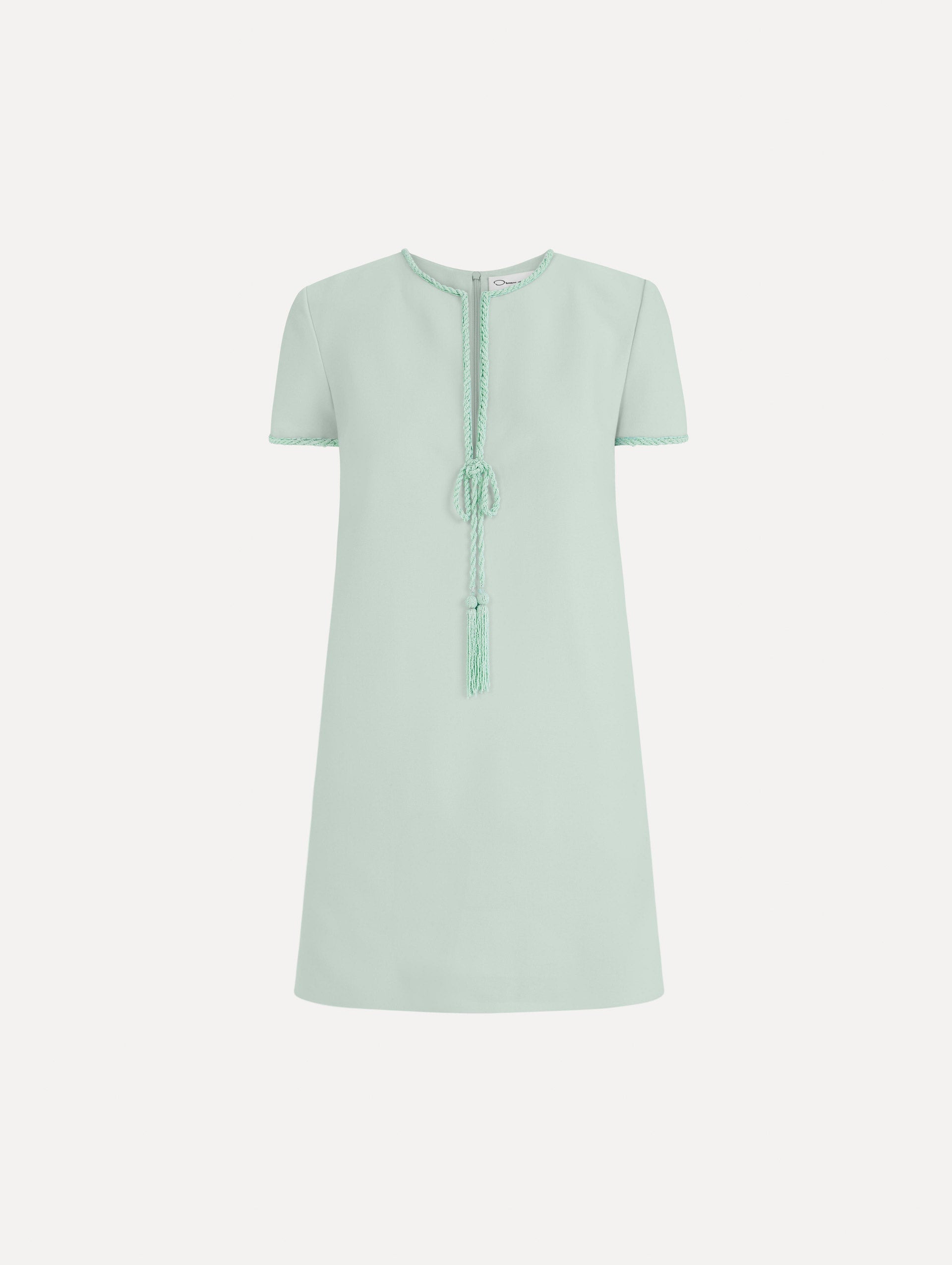 Beaded Bow-Detail Shift Dress Saltwater / Oscar de la Renta