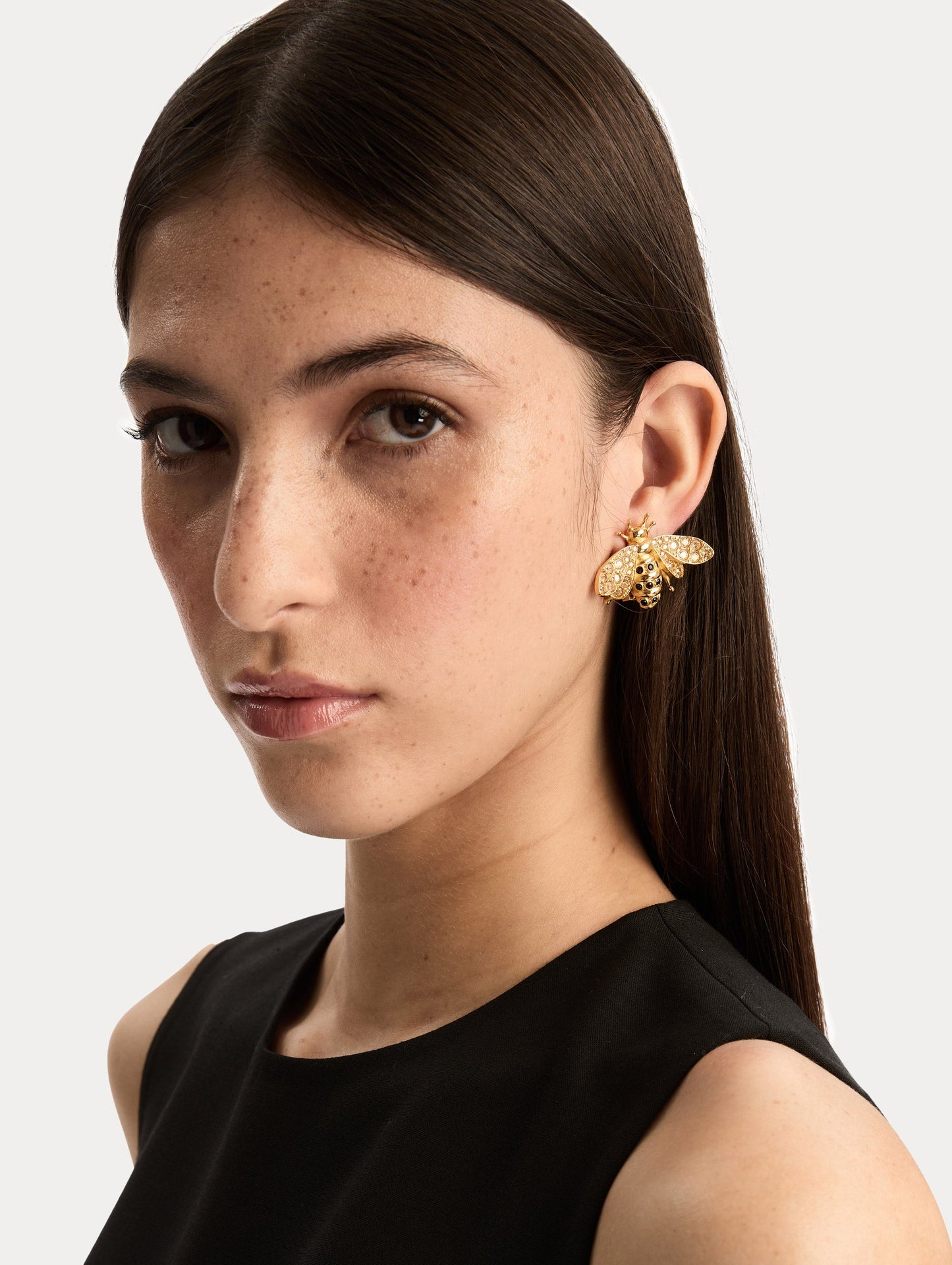 Bee Clip-On Earrings Golden shadow / Oscar de la Renta