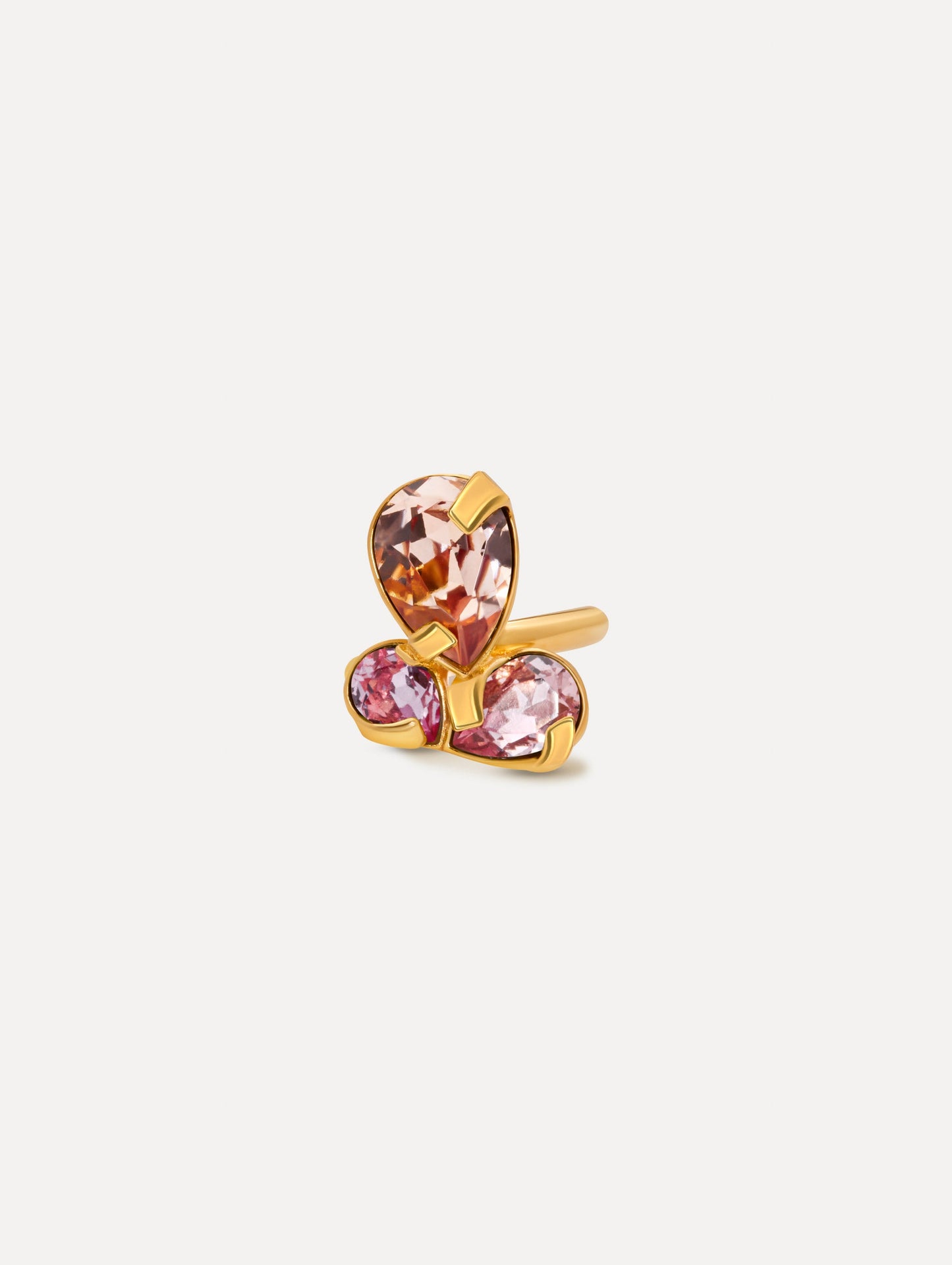 Pear-Cut Cluster Ring Rose / Oscar de la Renta