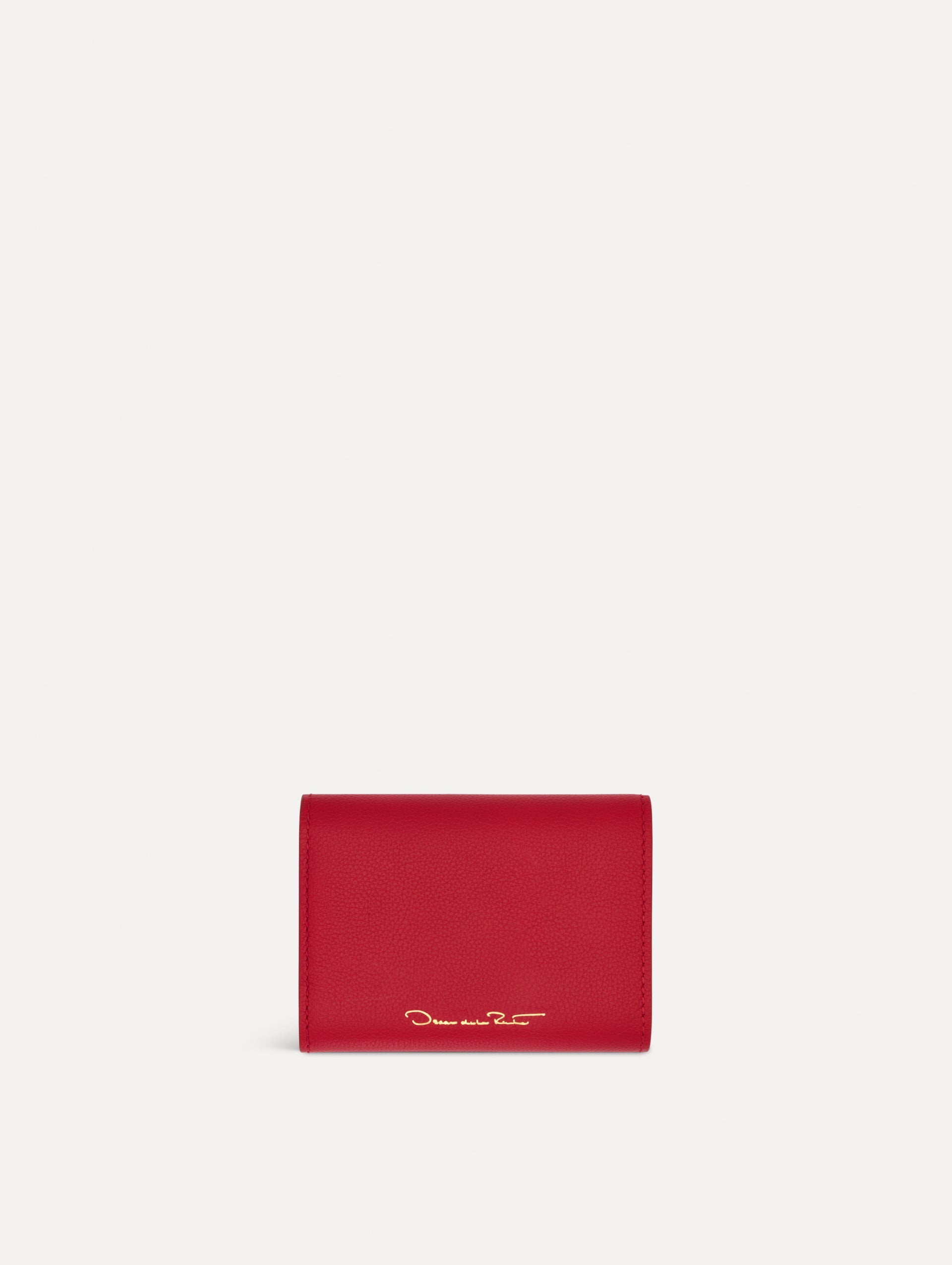 Tri-Fold Wallet Cherry / Oscar de la Renta