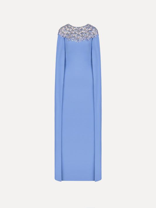 Crystal & Glass Embroidered Caftan Twilight / Oscar de la Renta