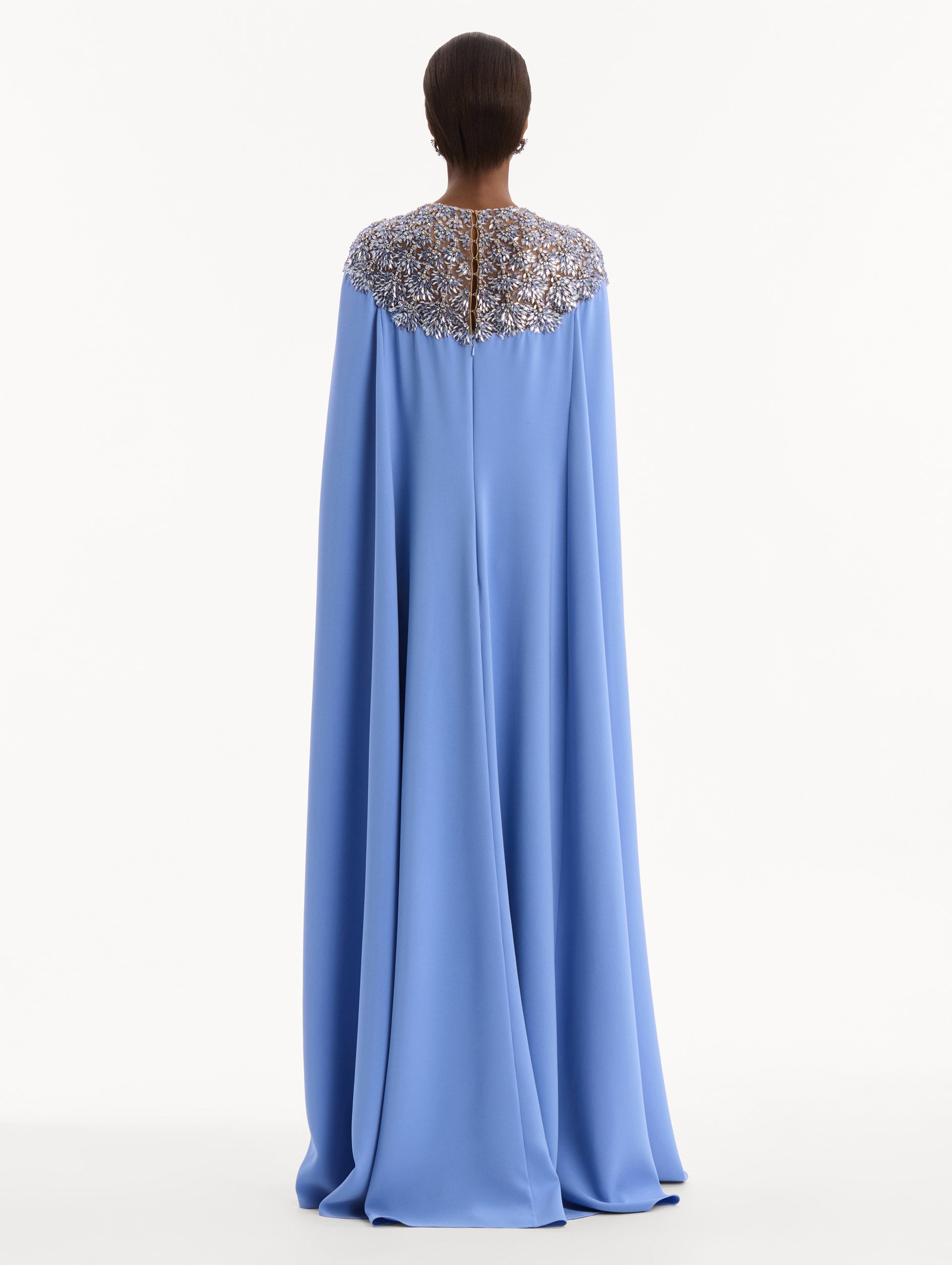 Crystal & Glass Embroidered Caftan Twilight / Oscar de la Renta