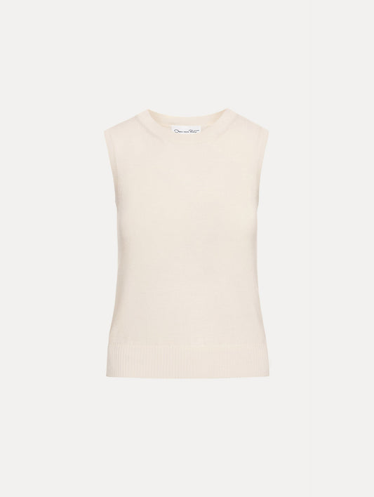 Virgin Wool Tank Ivory / Oscar de la Renta