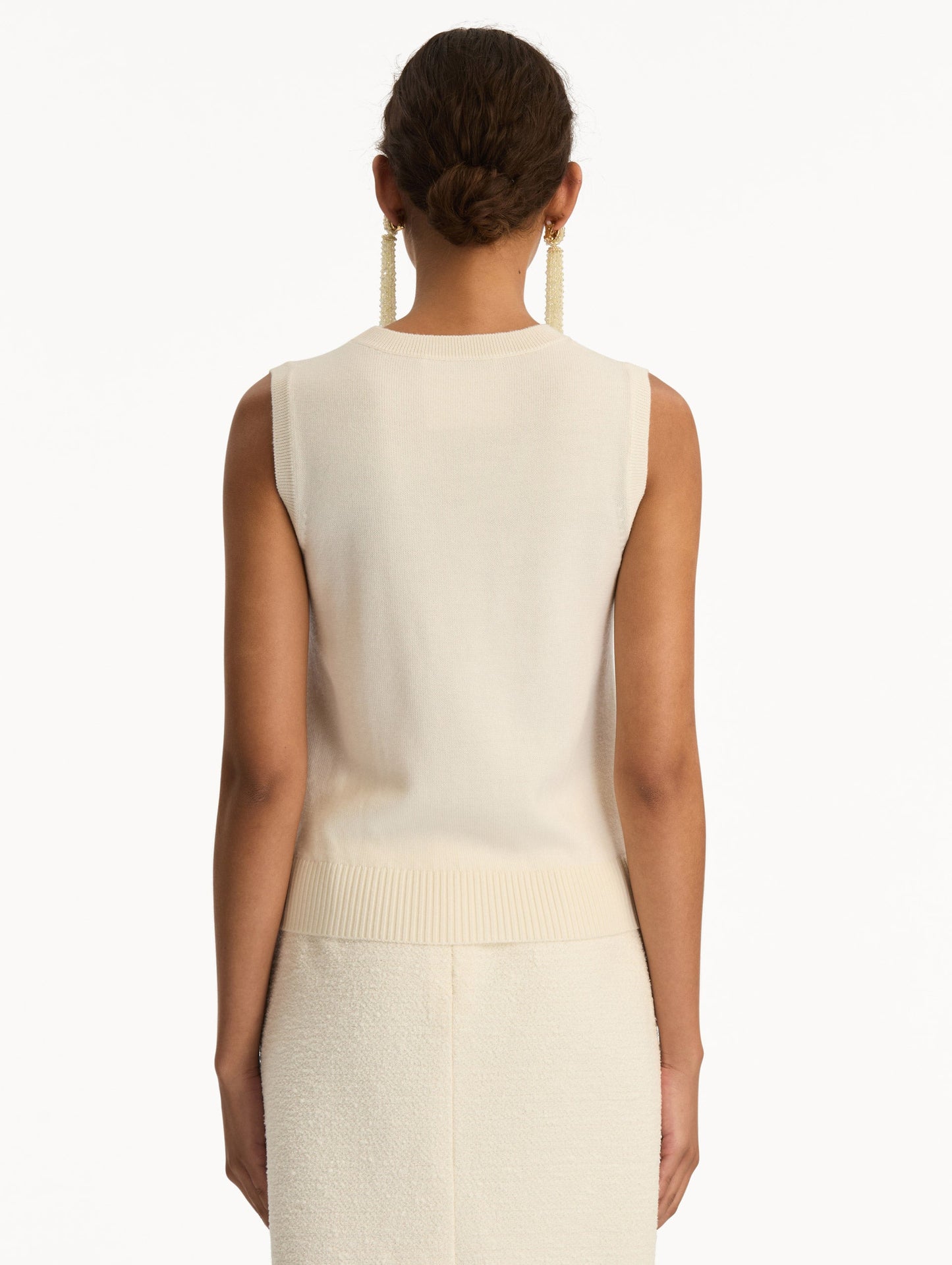 Virgin Wool Tank Ivory / Oscar de la Renta