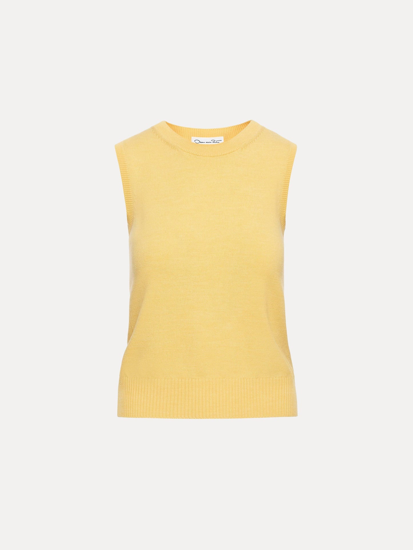 Virgin Wool Tank Yellow / Oscar de la Renta