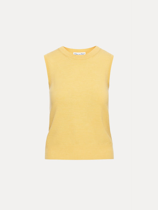 Virgin Wool Tank Yellow / Oscar de la Renta