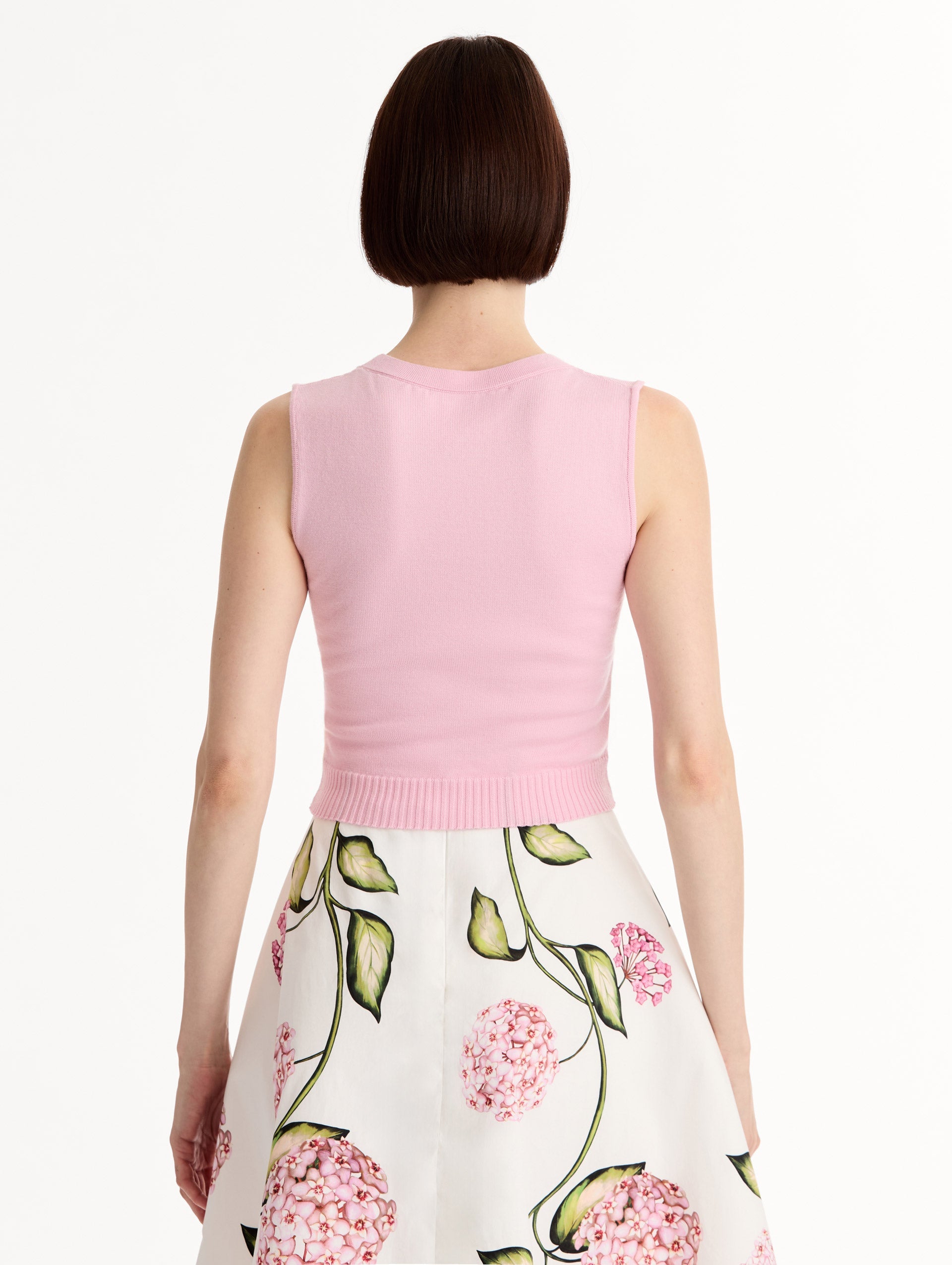 Wool Cropped Tank Pink / Oscar de la Renta
