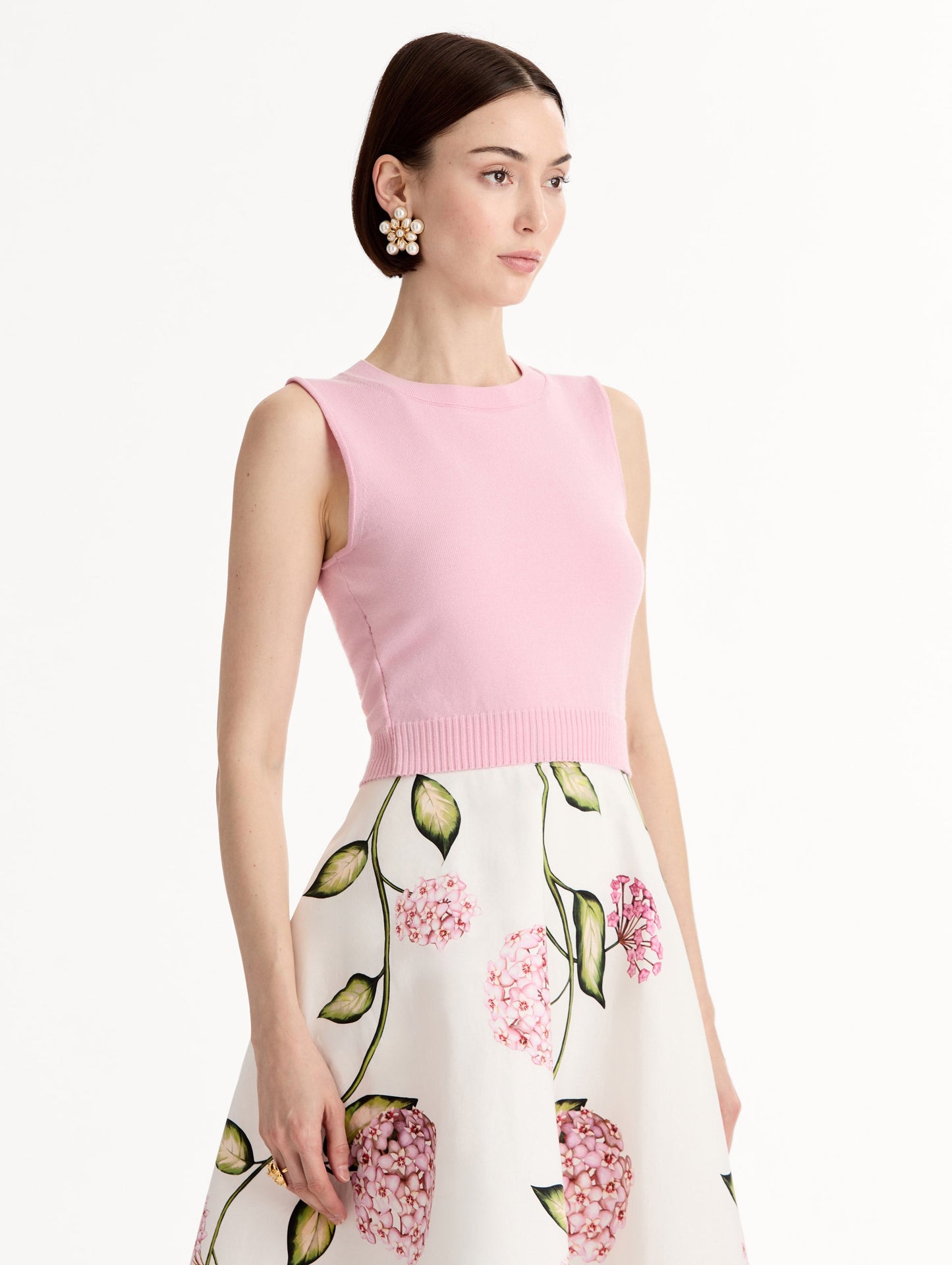 Wool Cropped Tank Pink / Oscar de la Renta
