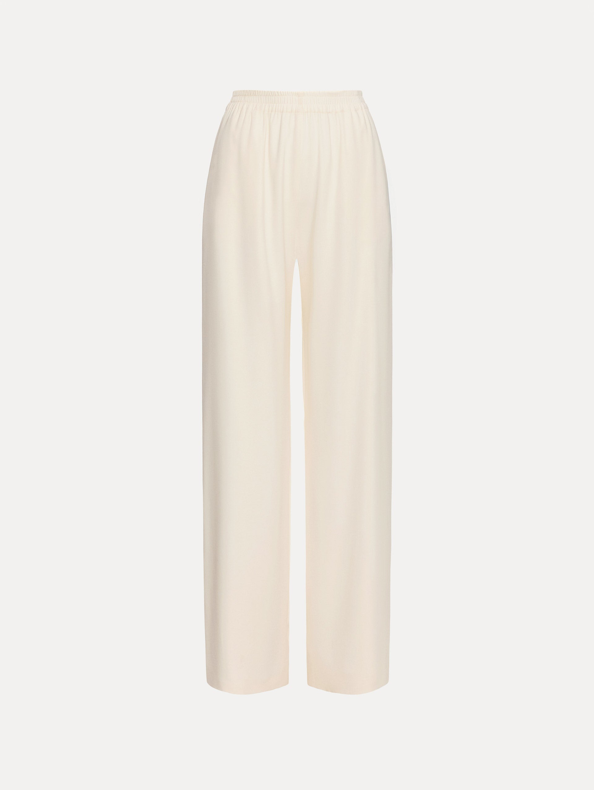 Silk Georgette Wide Leg Pant Ivory / Oscar de la Renta