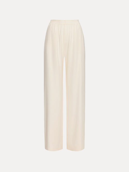 Silk Georgette Wide Leg Pant Ivory / Oscar de la Renta