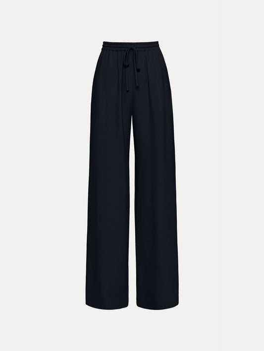 Silk Georgette Drawstring Pant Navy / Oscar de la Renta