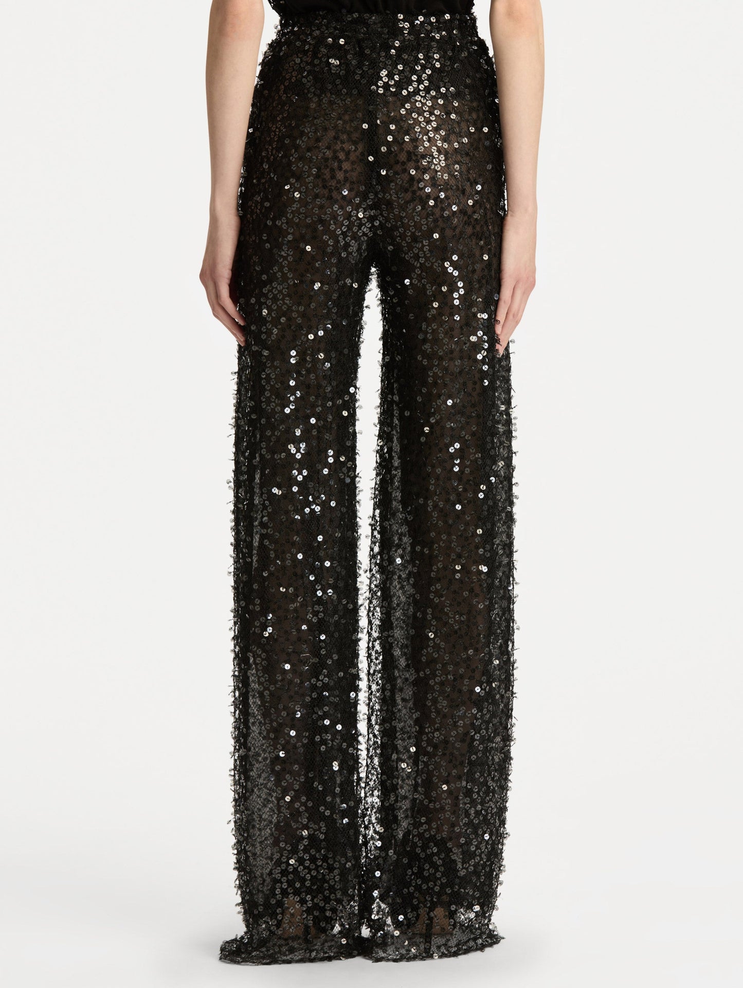 Floating Sequin Pant Black / Oscar de la Renta