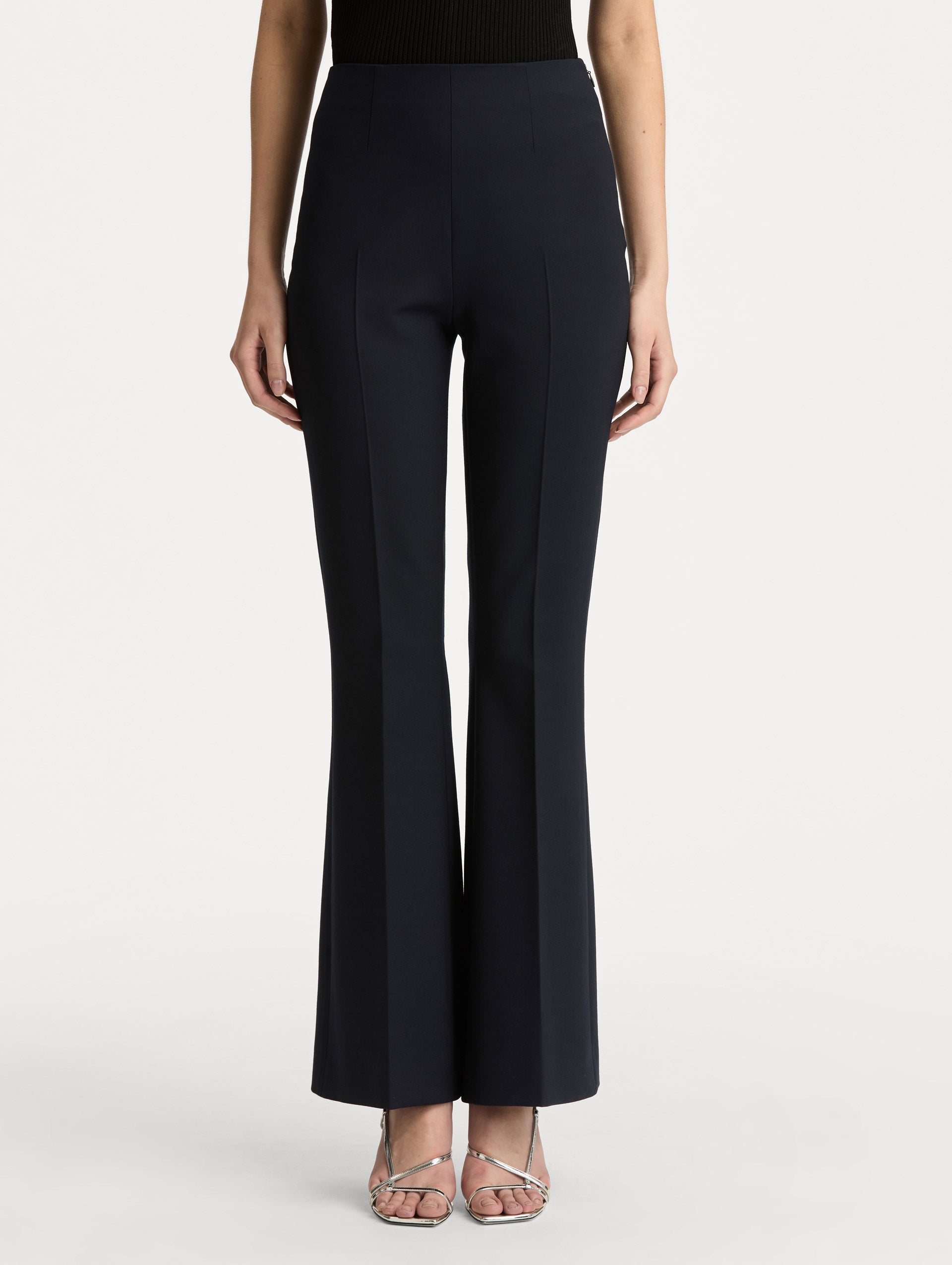 Wool Flared Pant Navy / Oscar de la Renta