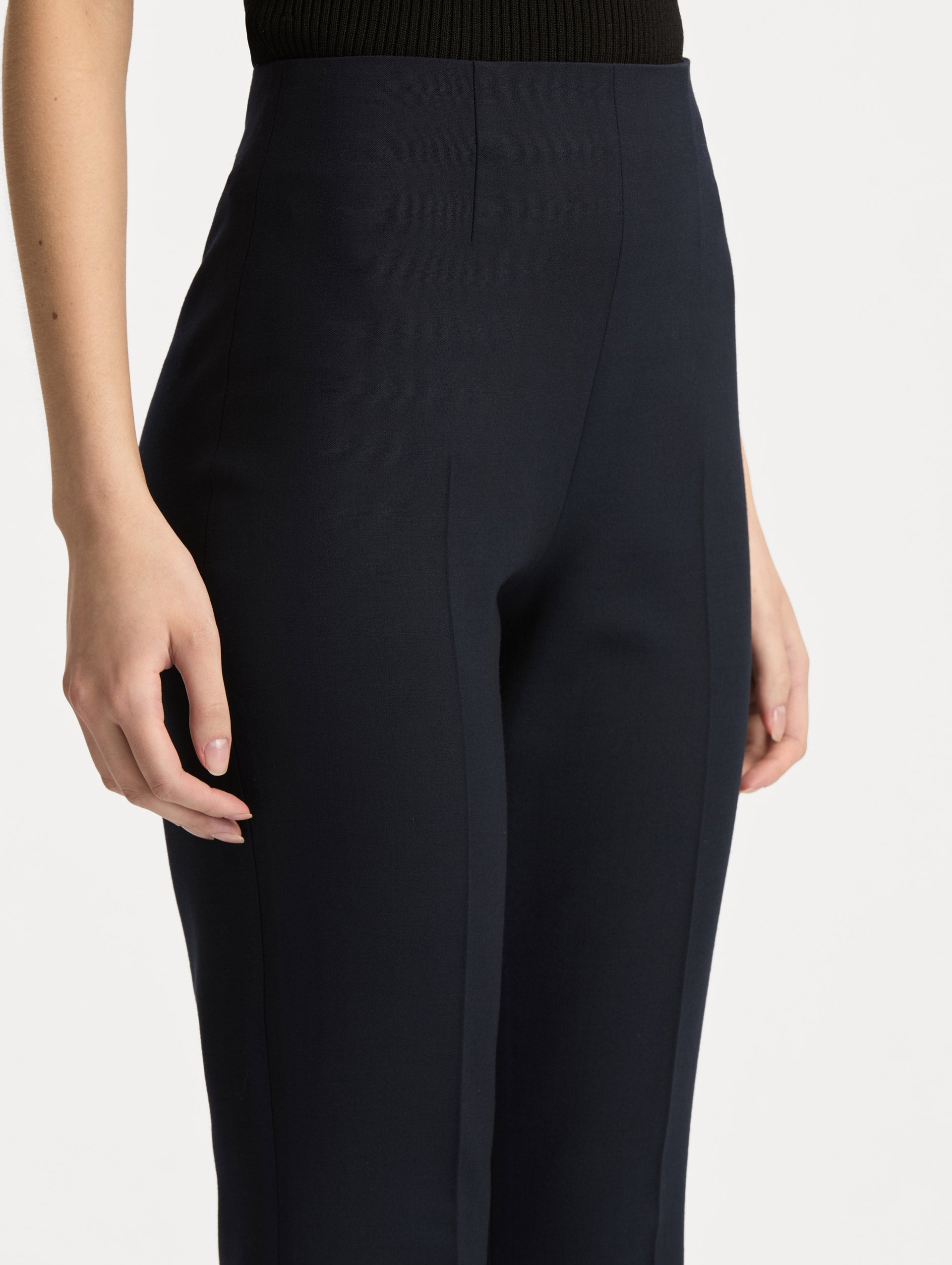 Wool Flared Pant Navy / Oscar de la Renta