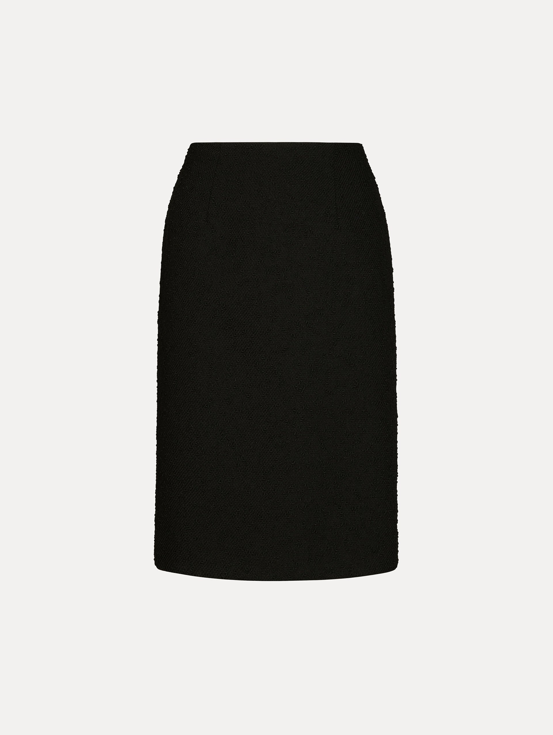 Wool Tweed Pencil Skirt Black / Oscar de la Renta