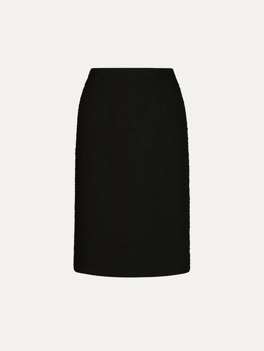 Wool Tweed Pencil Skirt Black / Oscar de la Renta