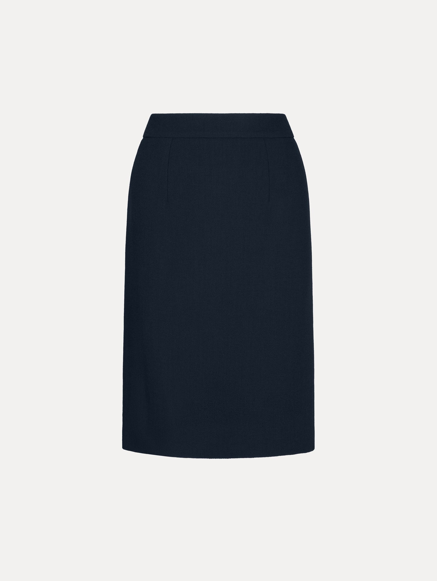 Wool-Blend Pencil Skirt Navy / Oscar de la Renta