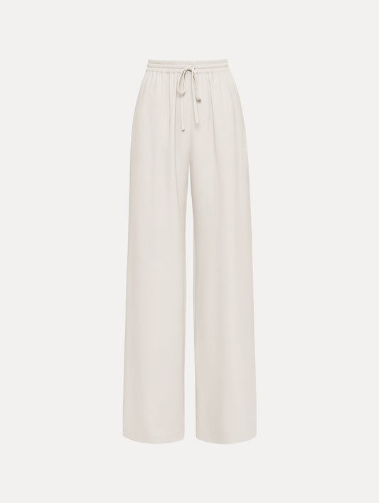 Silk Georgette Drawstring Pant Ivory / Oscar de la Renta
