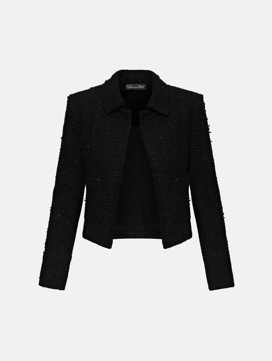 Boucle Tweed Jacket Black / Oscar de la Renta