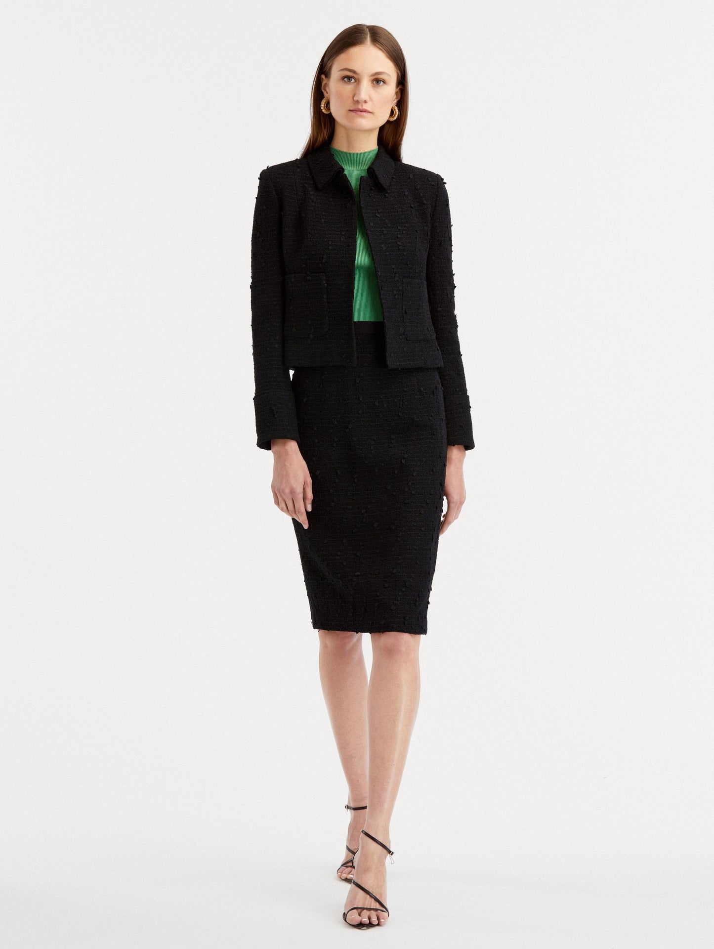 Boucle Tweed Jacket Black / Oscar de la Renta