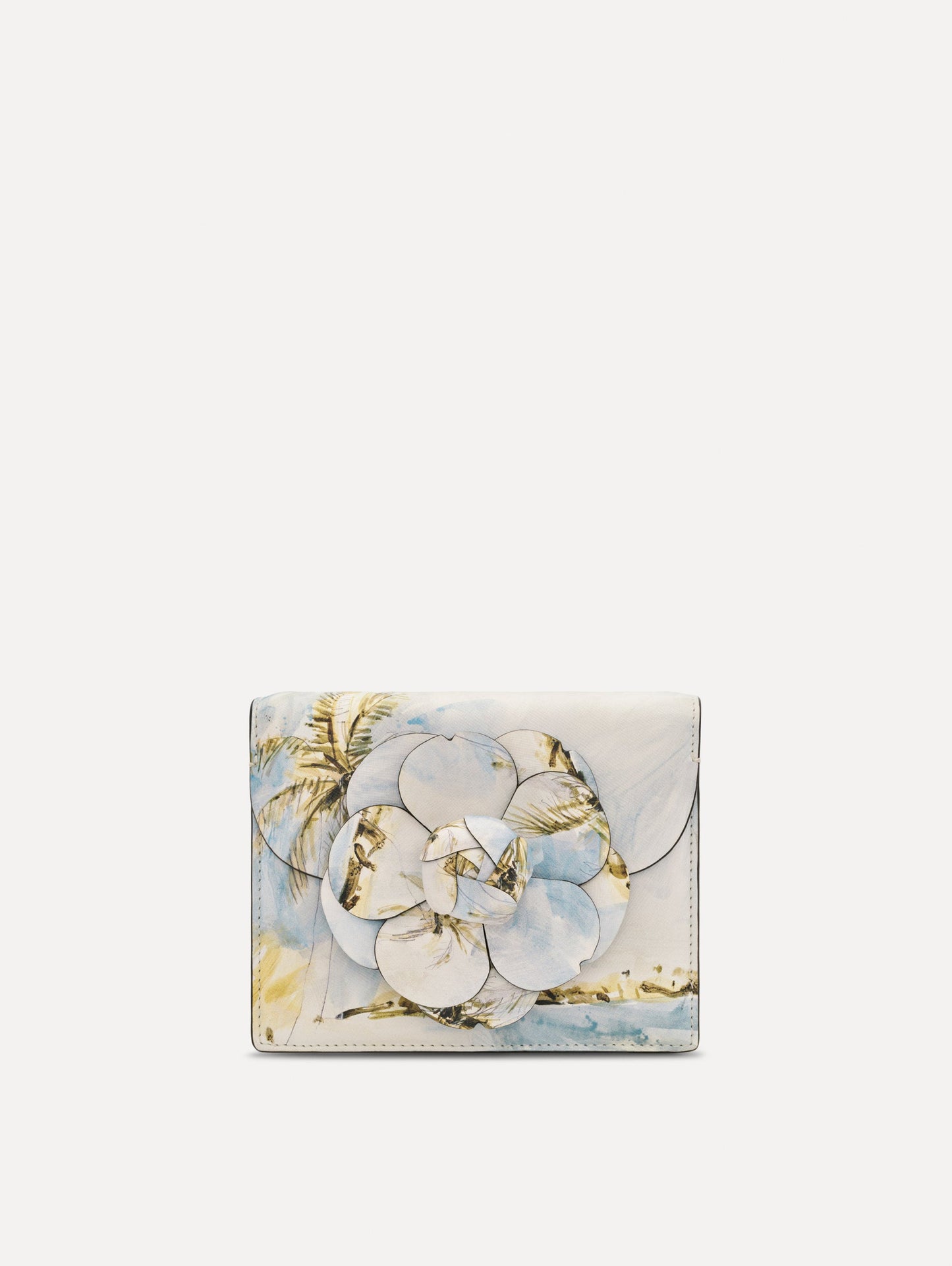 Dominican Landscape Printed Mini TRO Bag Saltwater / Oscar de la Renta