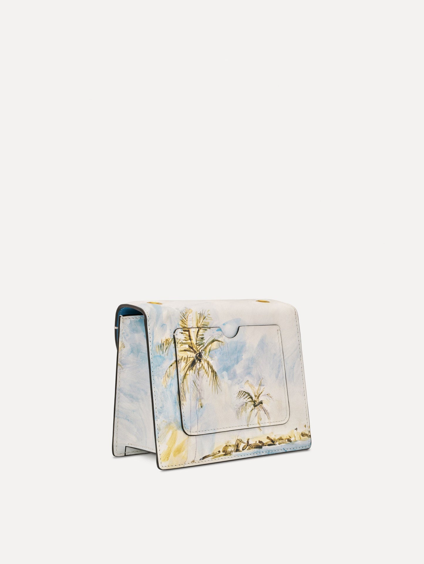Dominican Landscape Printed Mini TRO Bag Saltwater / Oscar de la Renta