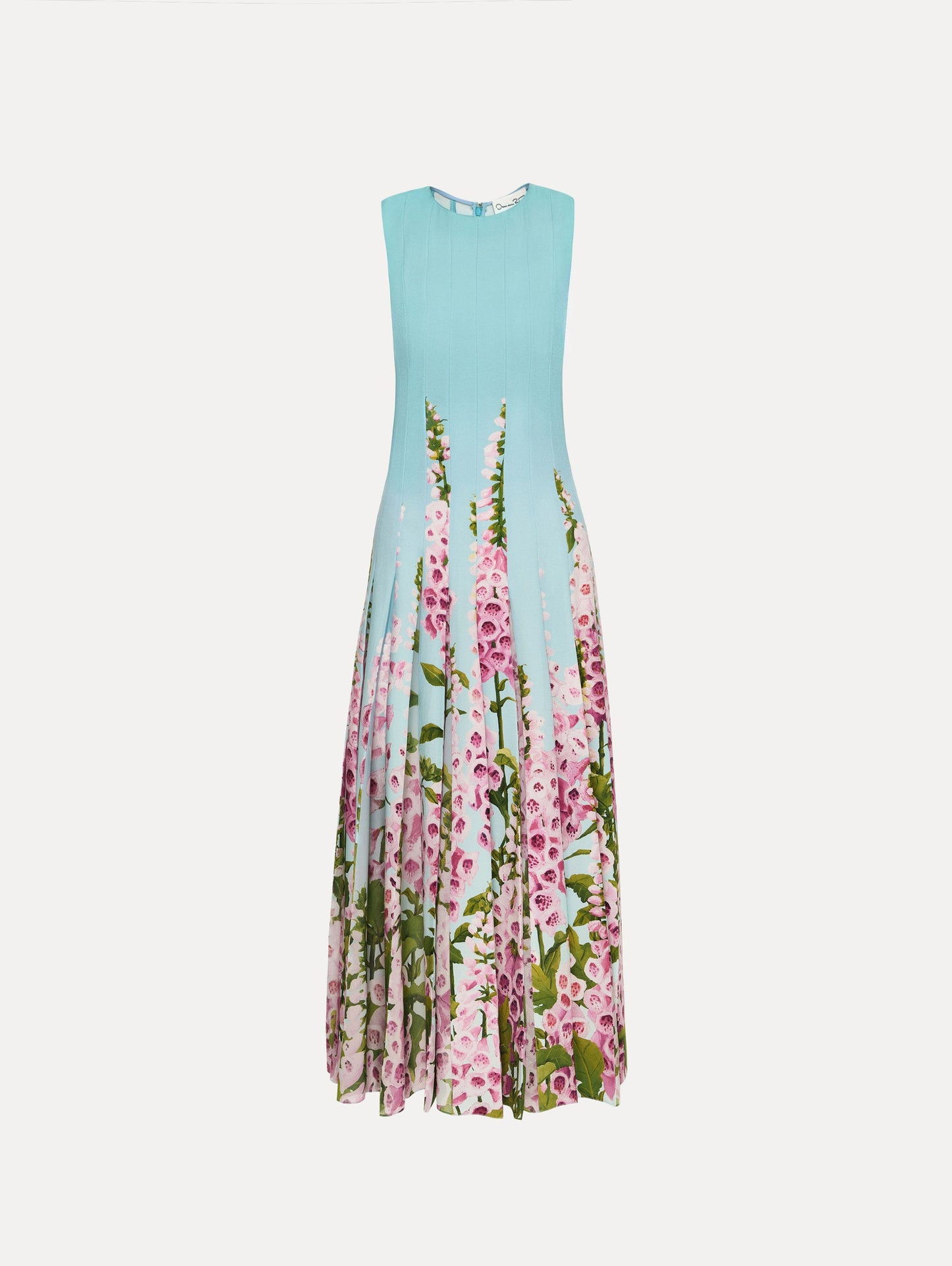 Degradé Foxglove Chiffon Inset Dress Lilac/sky / Oscar de la Renta