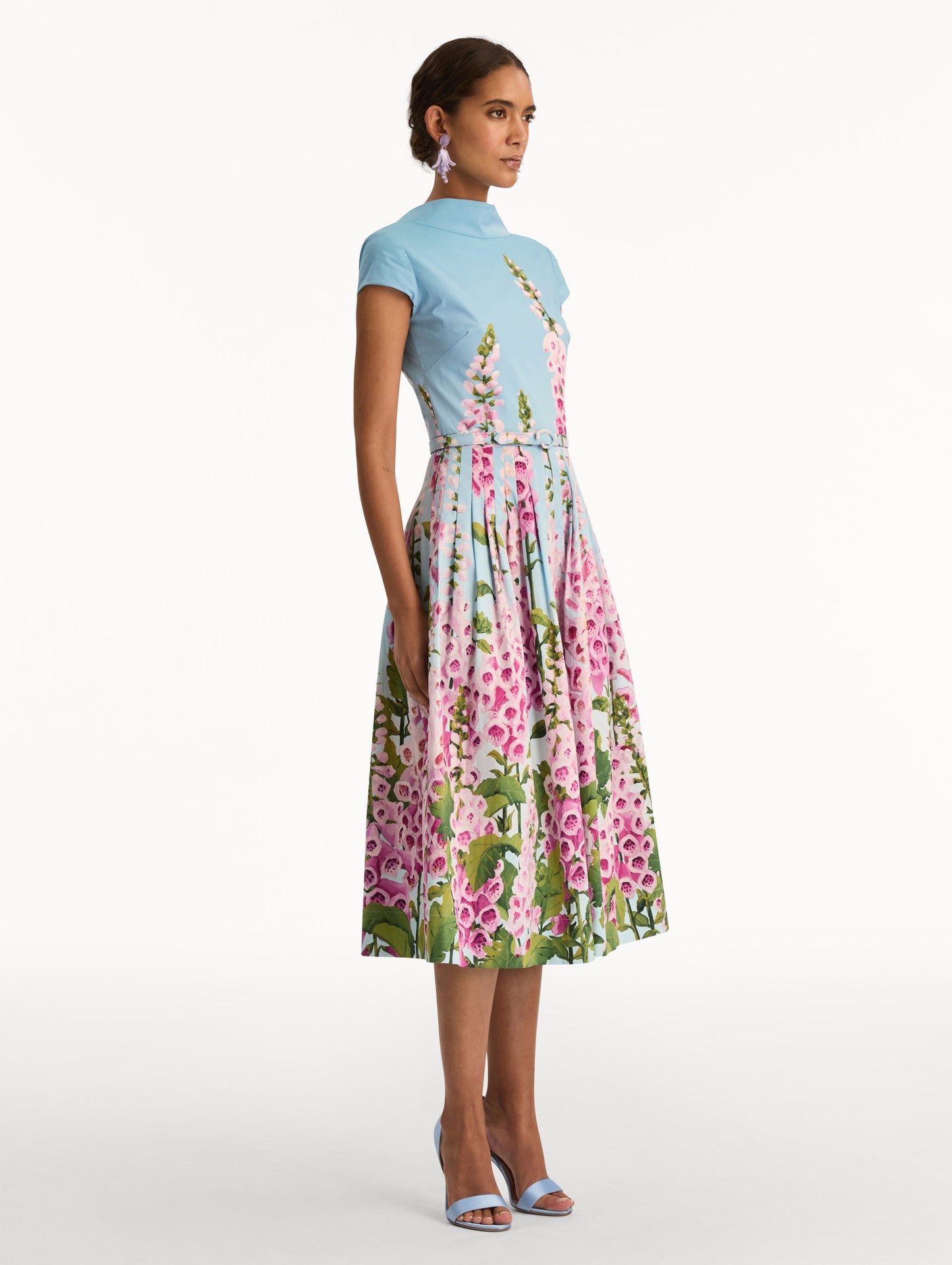 Degradé Foxglove Cotton Poplin Dress Lilac/sky / Oscar de la Renta