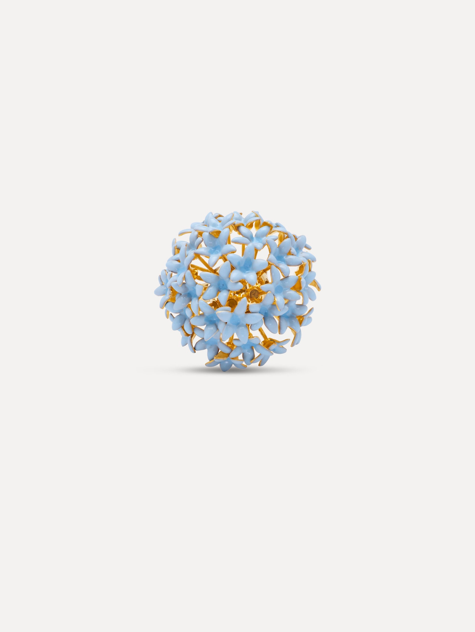 Allium Pompom Ring Blue / Oscar de la Renta