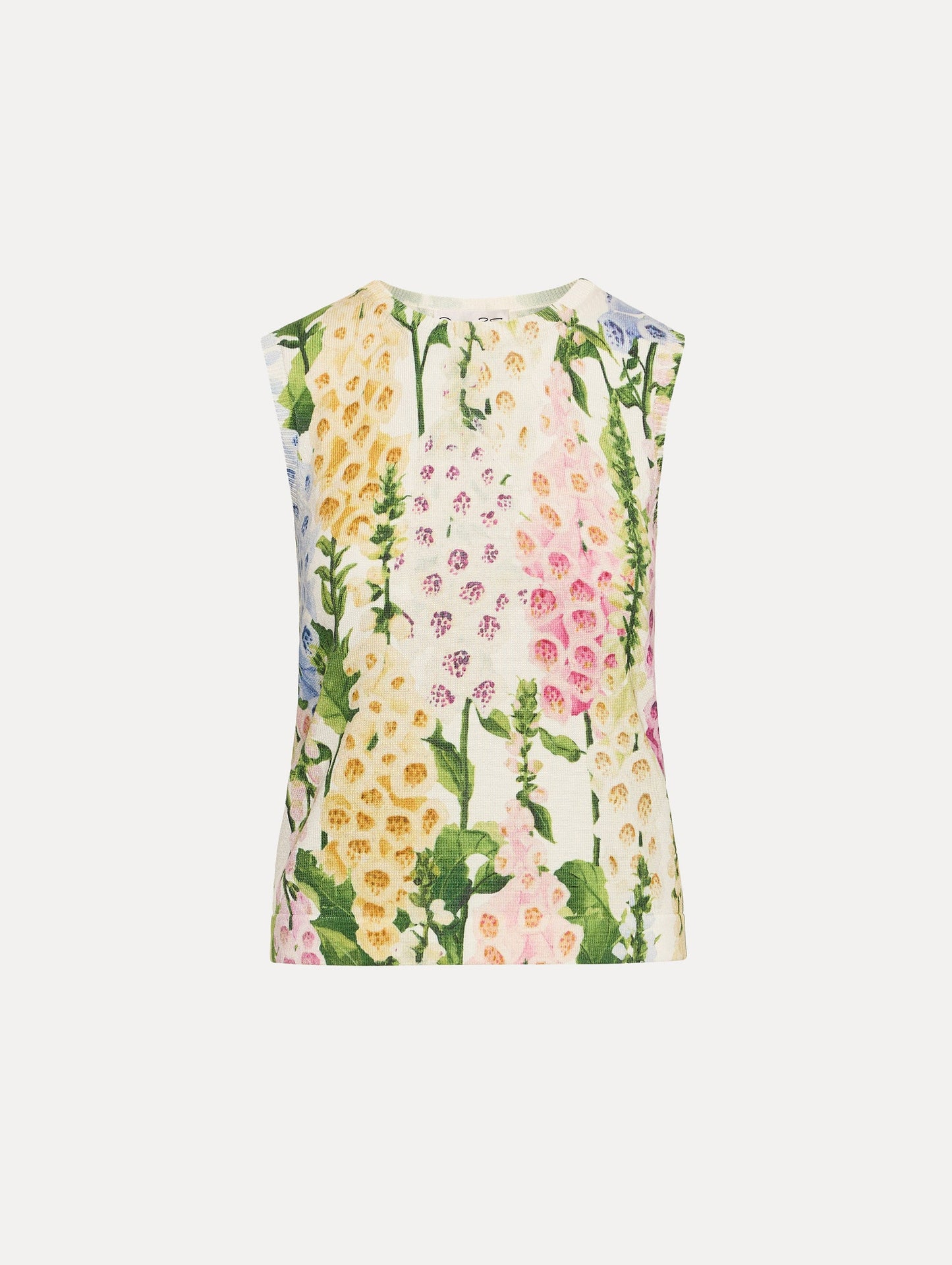 Foxglove Printed Tank White multi / Oscar de la Renta