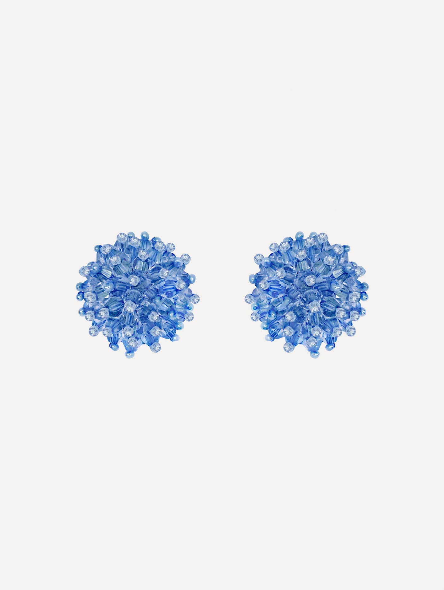 Beaded Cluster Earrings Sapphire / Oscar de la Renta