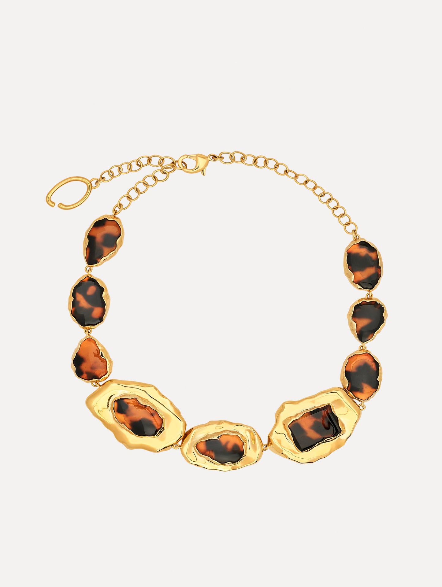 Tortoise Stone Collar Necklace Tortoise / Oscar de la Renta