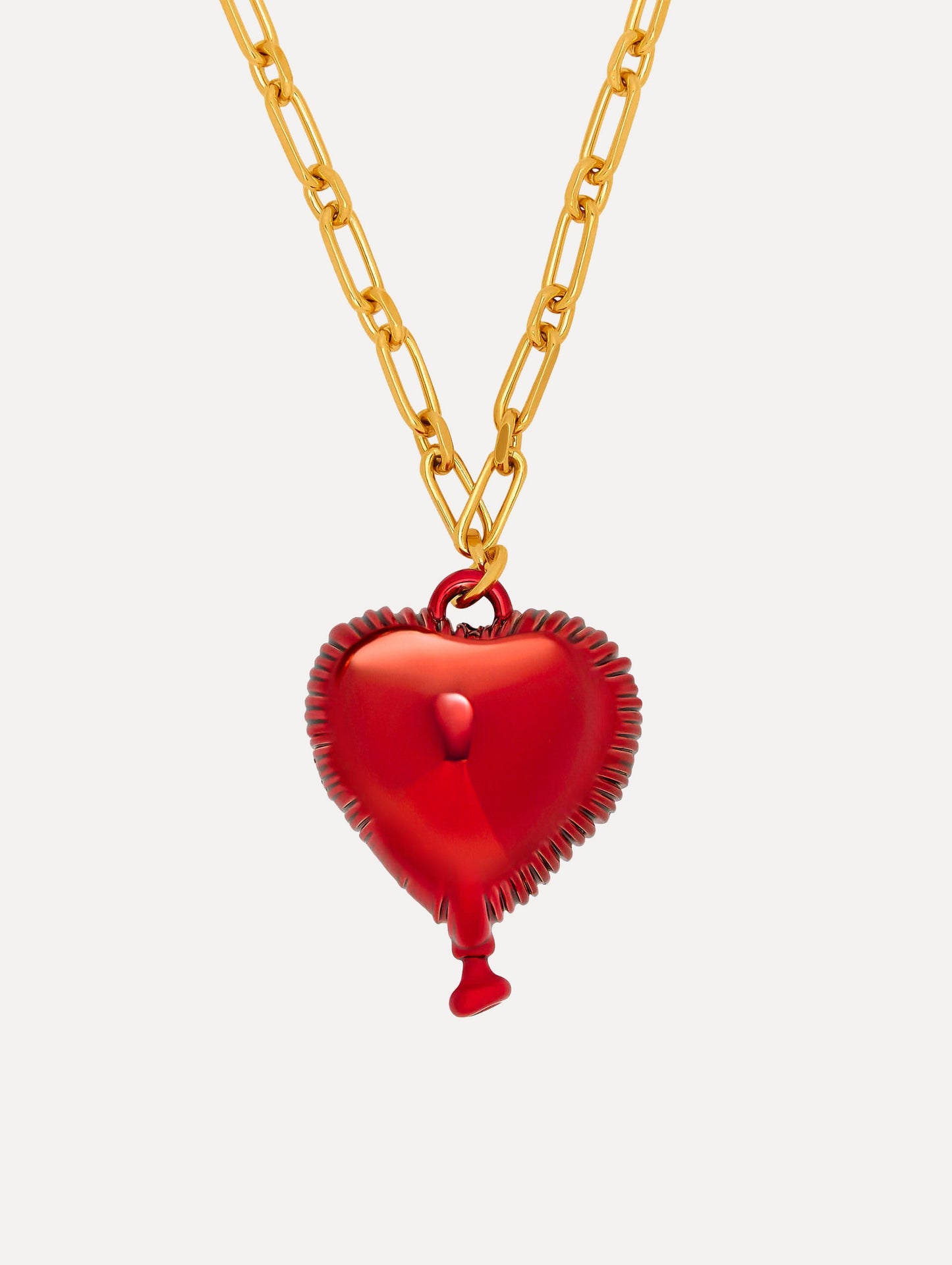 Heart Balloon Pendant Necklace Red / Oscar de la Renta