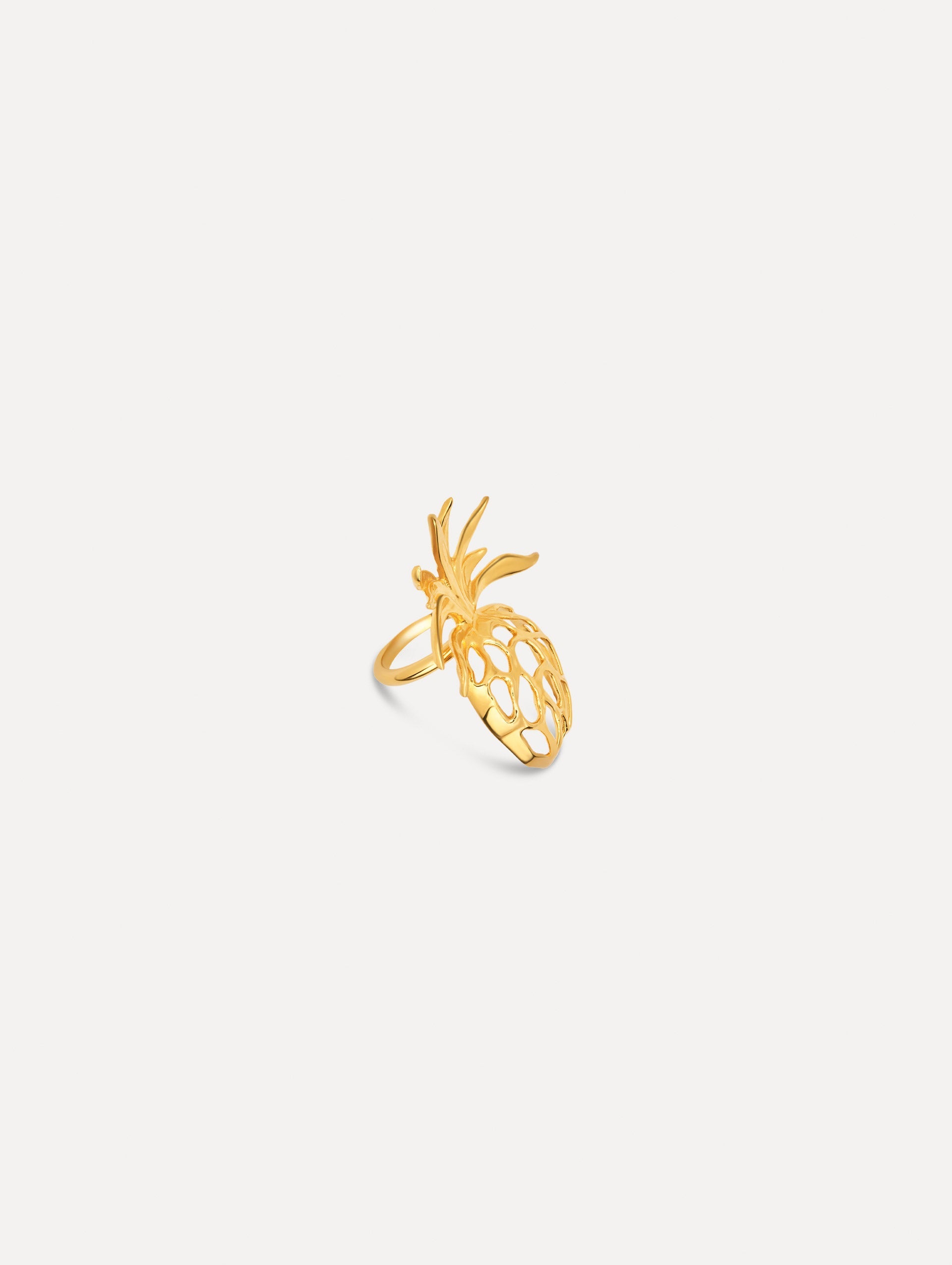 Openwork Pineapple Ring Gold / Oscar de la Renta
