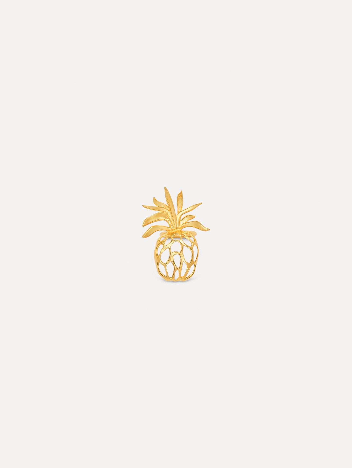 Openwork Pineapple Ring Gold / Oscar de la Renta