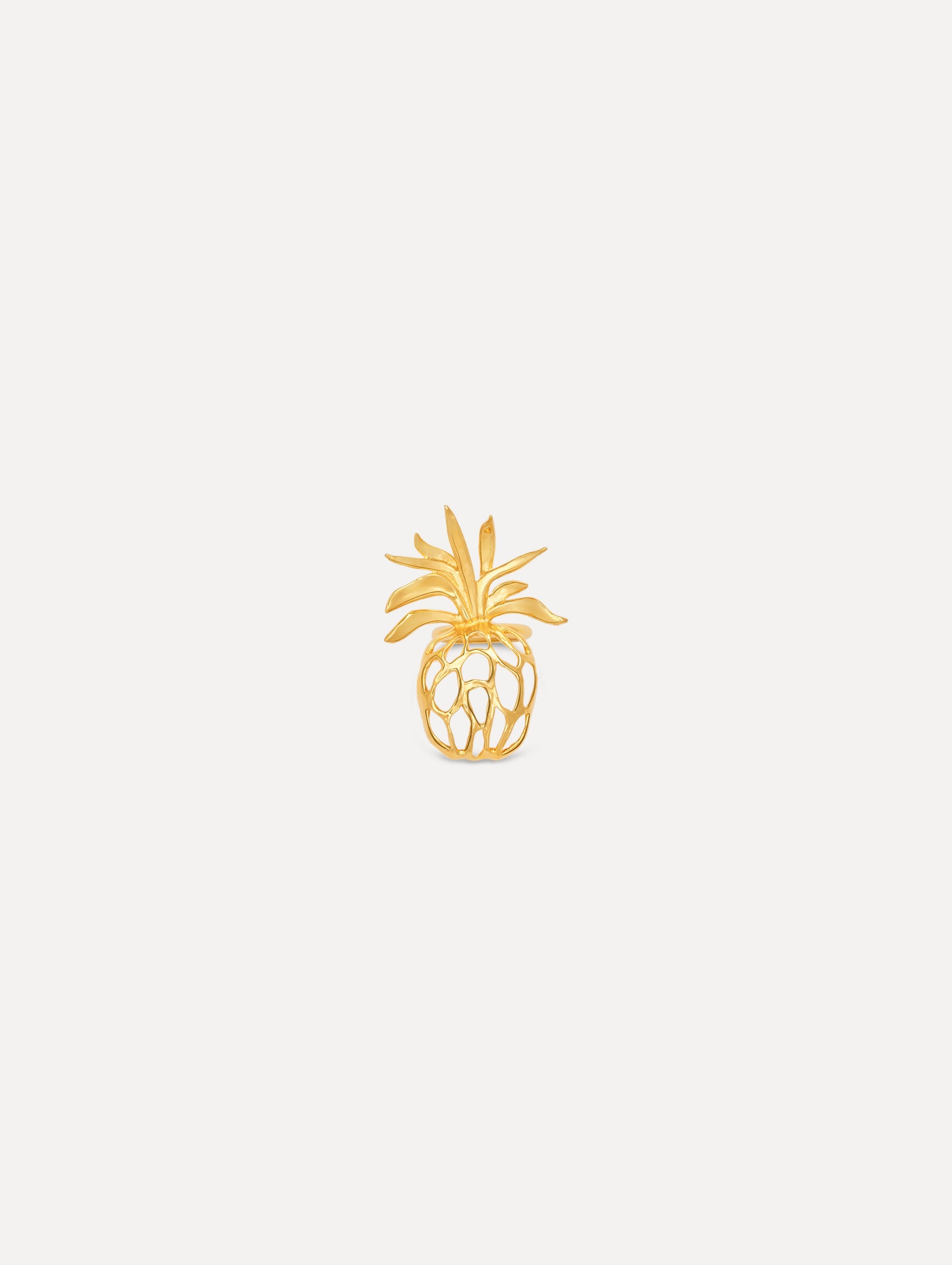 Openwork Pineapple Ring Gold / Oscar de la Renta