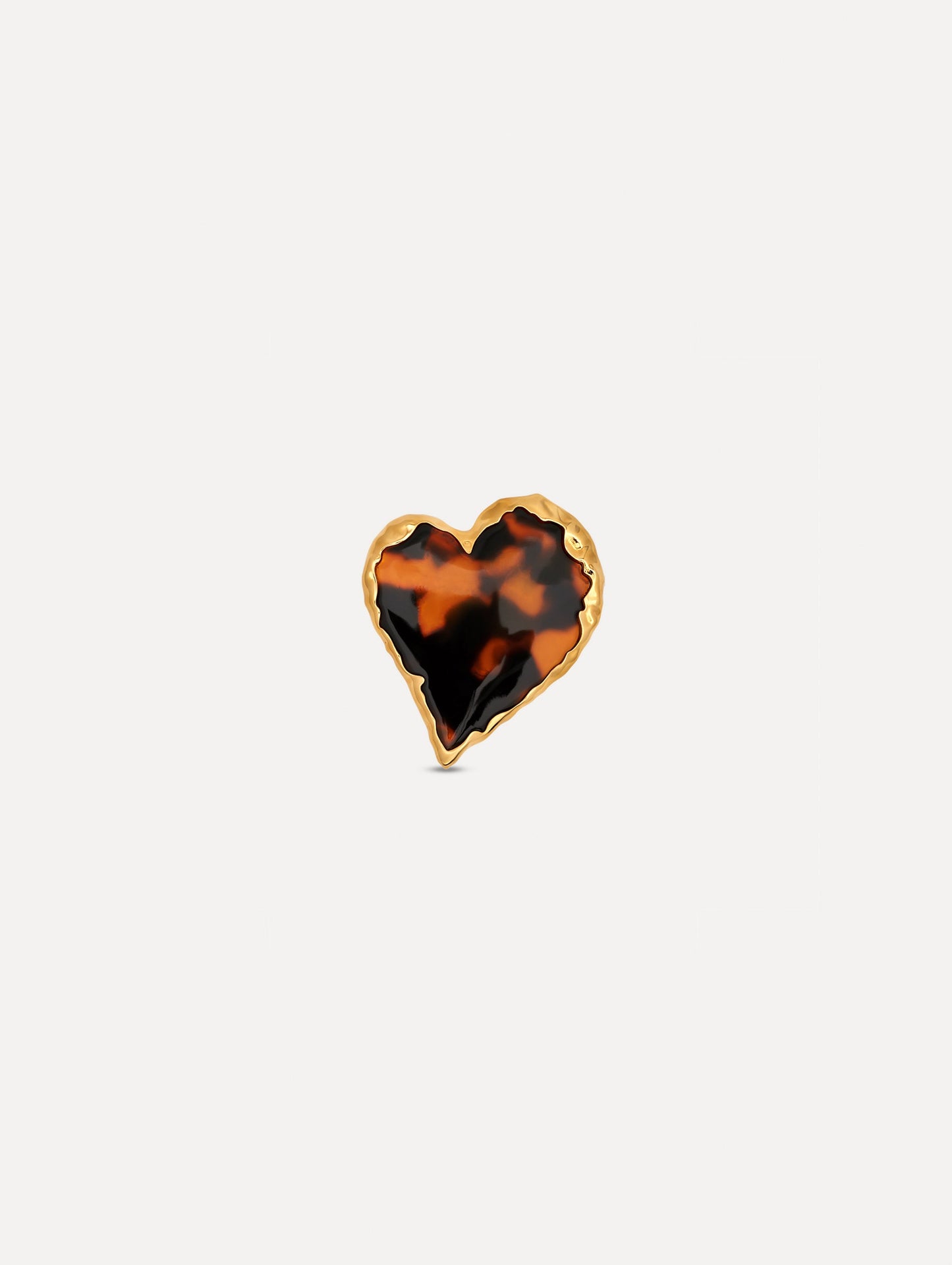 Tortoise Stone Heart Ring Tortoise / Oscar de la Renta