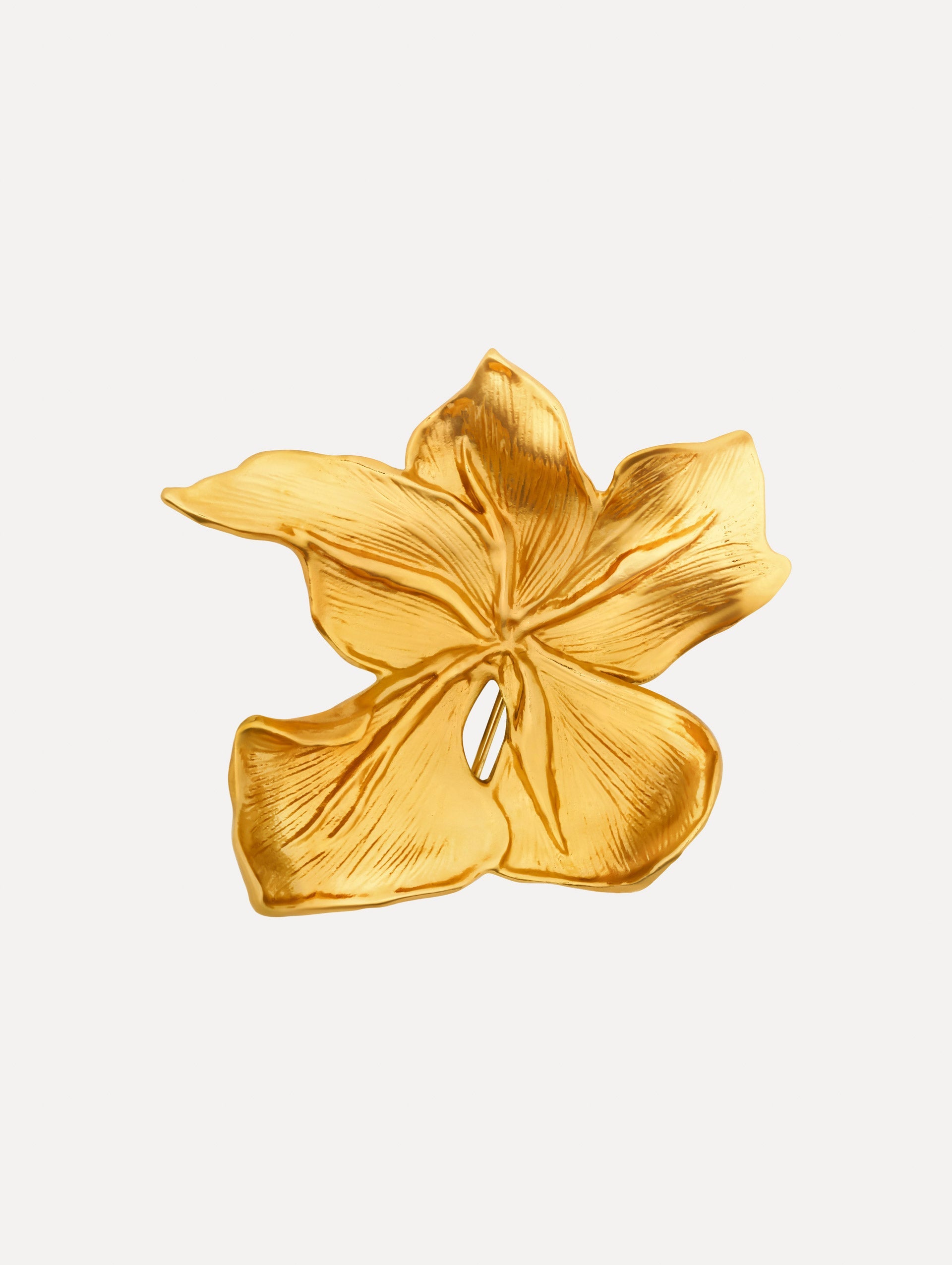 Cyclamen Brooch Gold / Oscar de la Renta