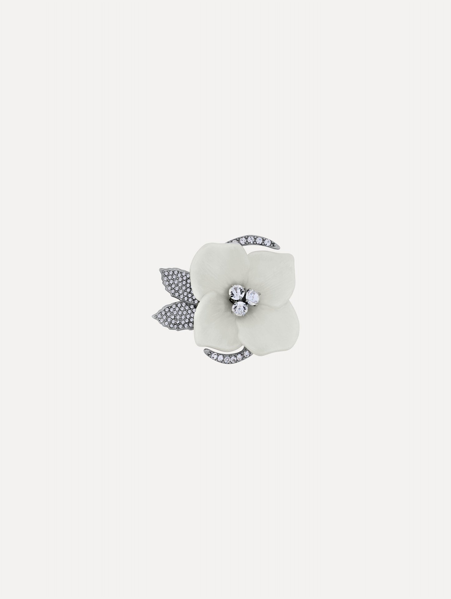 Pearl Blossom Hair Clip Crystal / Oscar de la Renta